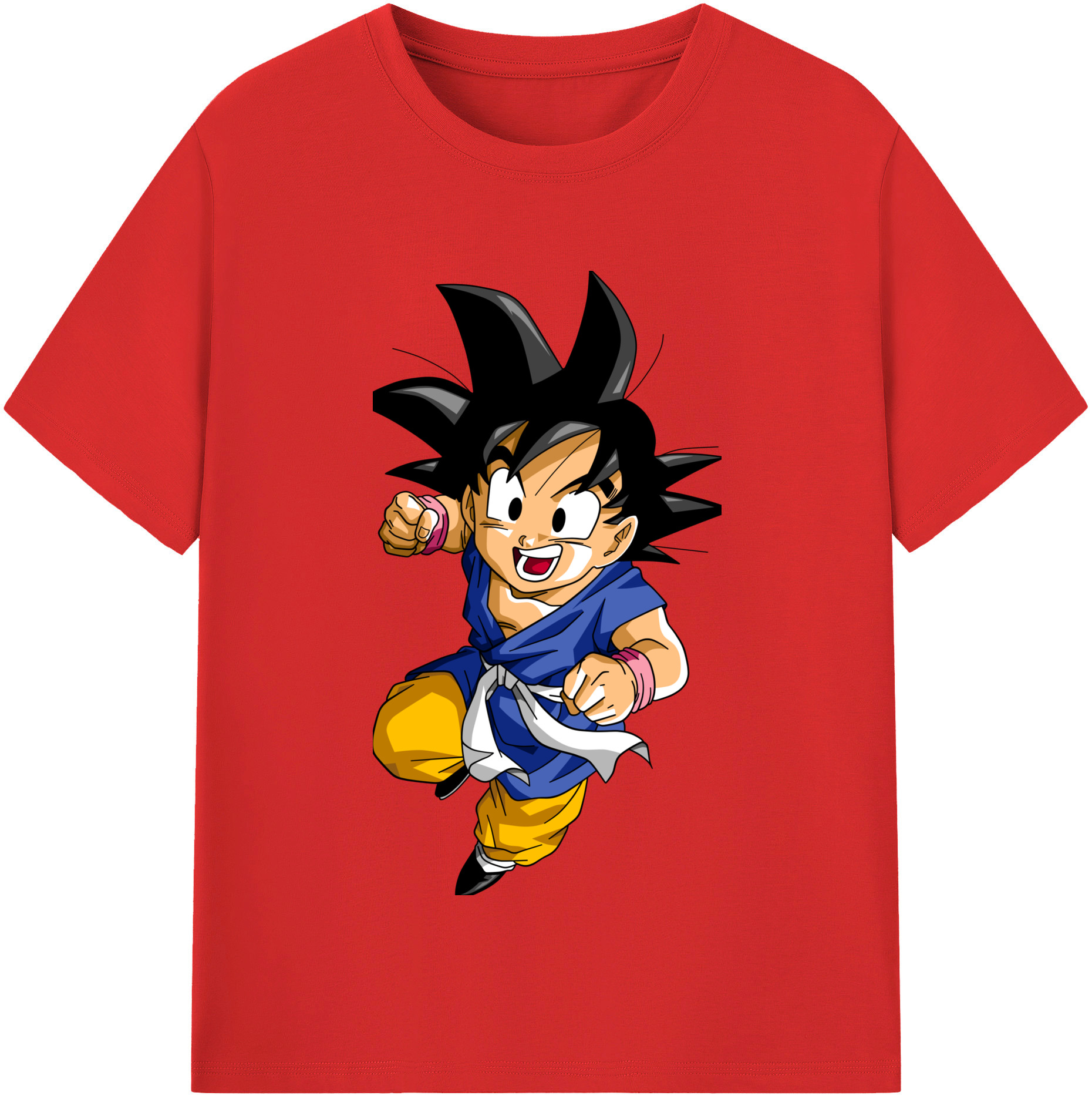 （画像用） ドラゴンボール 孫悟天 そん ごてん DRAGON BALL Son Goten レディースカジュアルプリントTシャツ（綿100％）