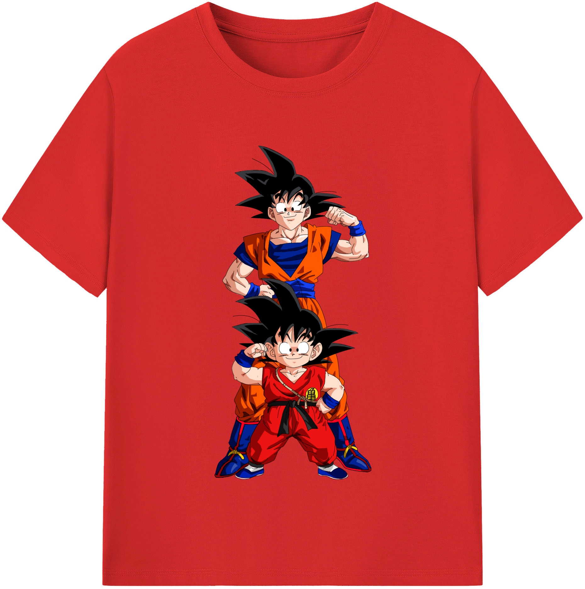 （画像用） ドラゴンボール 孫悟空（そん ごくう）Son Goku カカロット DRAGON BALL Kakarotto レディースカジュアルプリントTシャツ（綿100％）