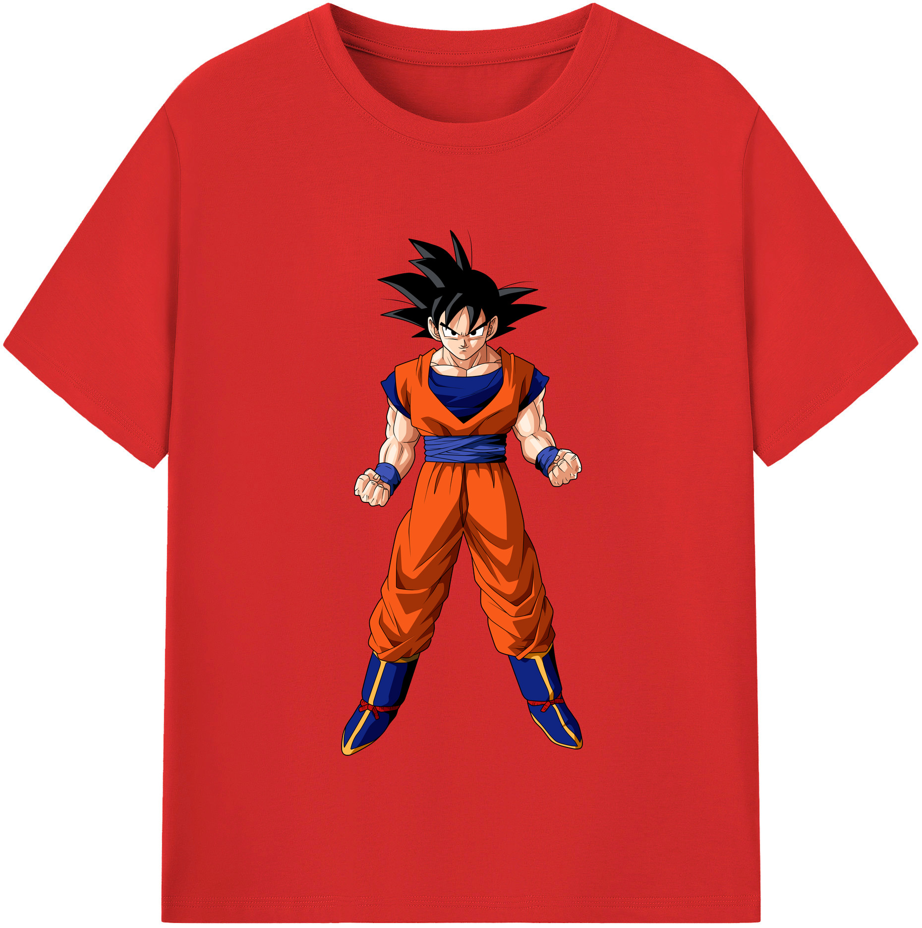 （画像用） ドラゴンボール 孫悟空（そん ごくう）Son Goku カカロット DRAGON BALL Kakarotto レディースカジュアルプリントTシャツ（綿100％）