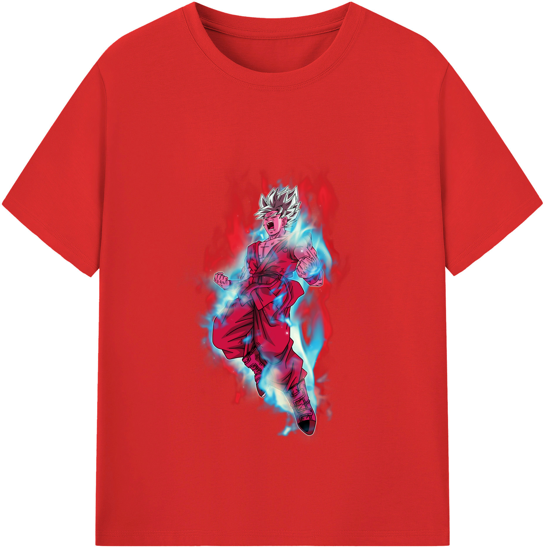 （画像用） ドラゴンボール 孫悟空（そん ごくう）Son Goku カカロット DRAGON BALL Kakarotto レディースカジュアルプリントTシャツ（綿100％）
