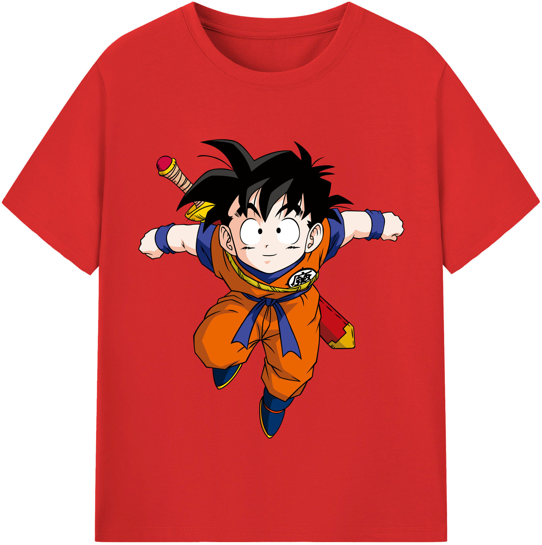 （画像用） ドラゴンボール 孫悟空（そん ごくう）Son Goku カカロット DRAGON BALL Kakarotto レディースカジュアルプリントTシャツ（綿100％）