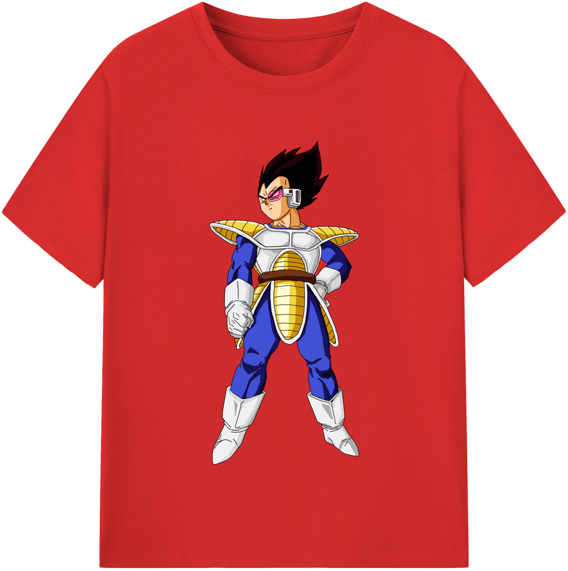 （画像用） ドラゴンボール ベジータ四世（Bejīta Yonsei）DRAGON BALL Vegeta IV レディースカジュアルプリントTシャツ（綿100％）