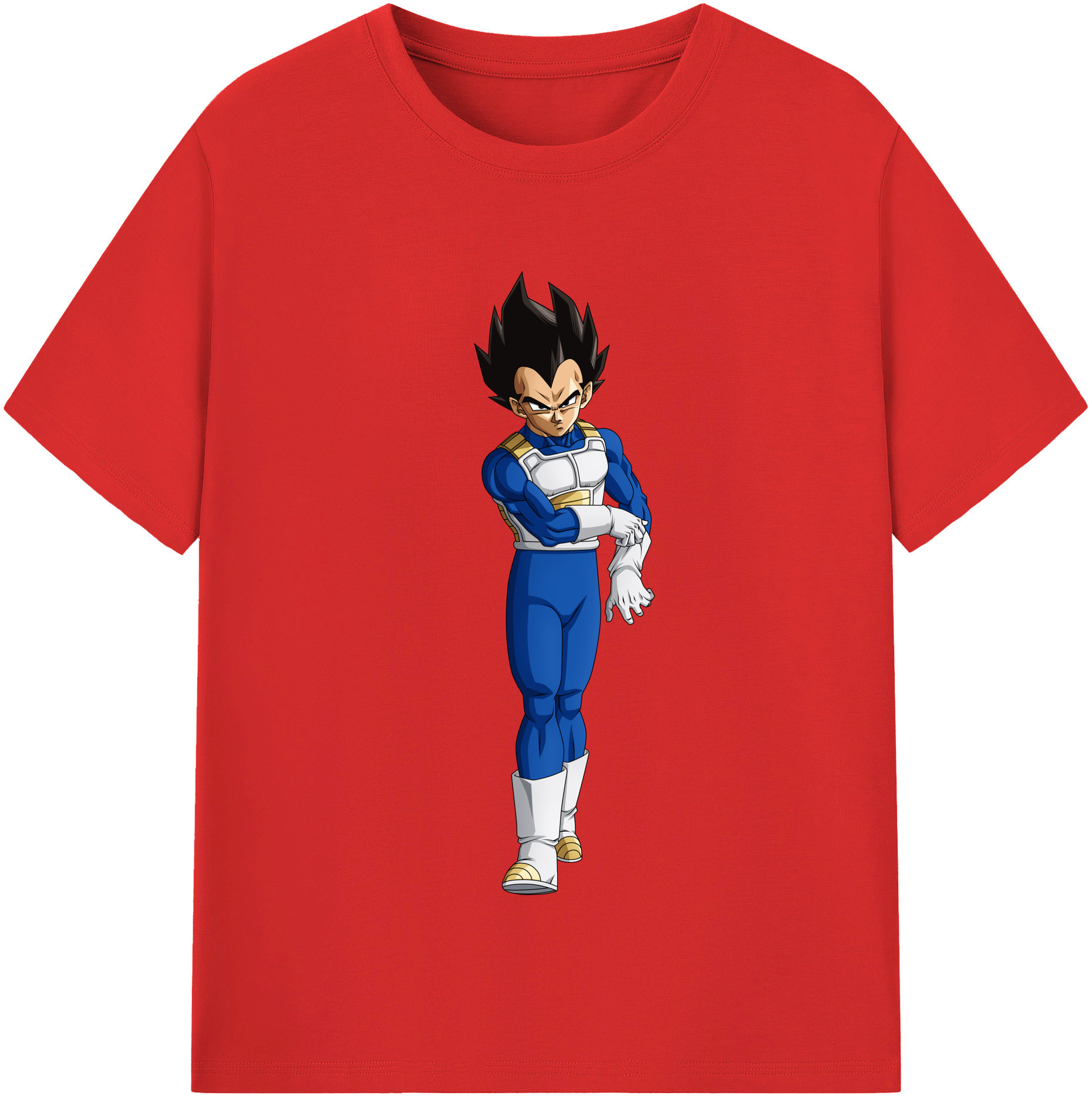 （画像用） ドラゴンボール ベジータ四世（Bejīta Yonsei）DRAGON BALL Vegeta IV レディースカジュアルプリントTシャツ（綿100％）