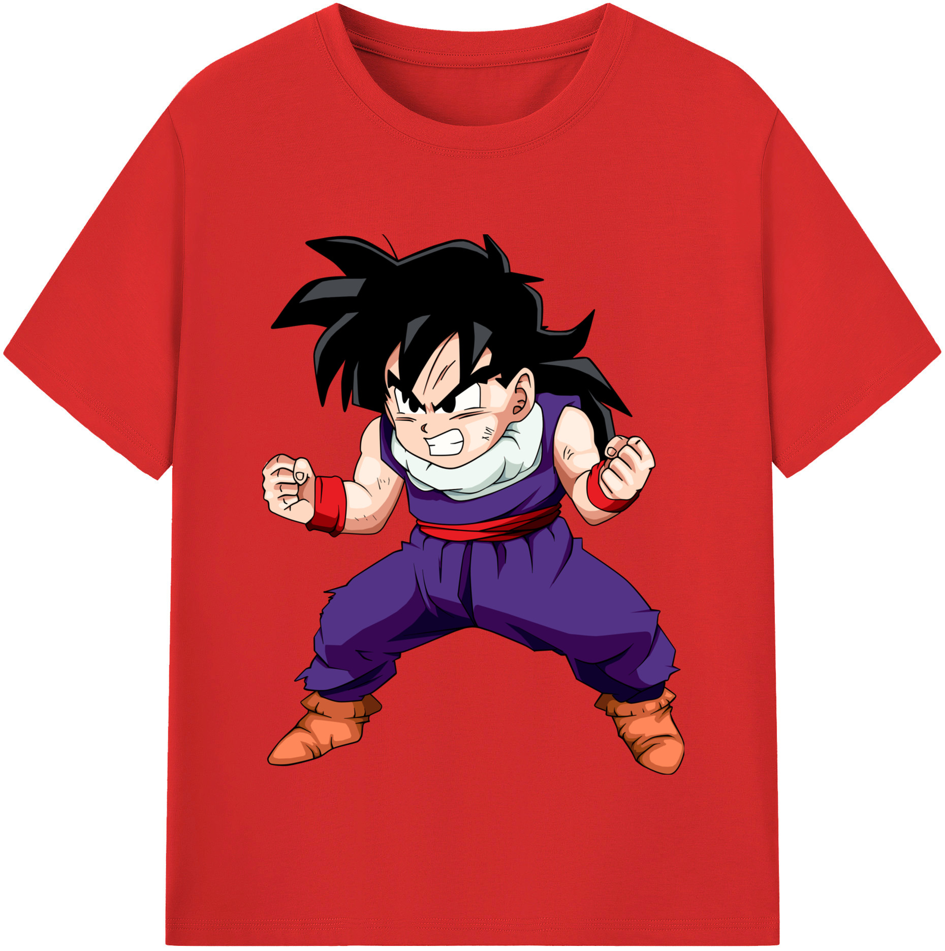 （画像用） ドラゴンボール 孫 悟飯（そんごはん）DRAGON BALL Son Gohan レディースカジュアルプリントTシャツ（綿100％）