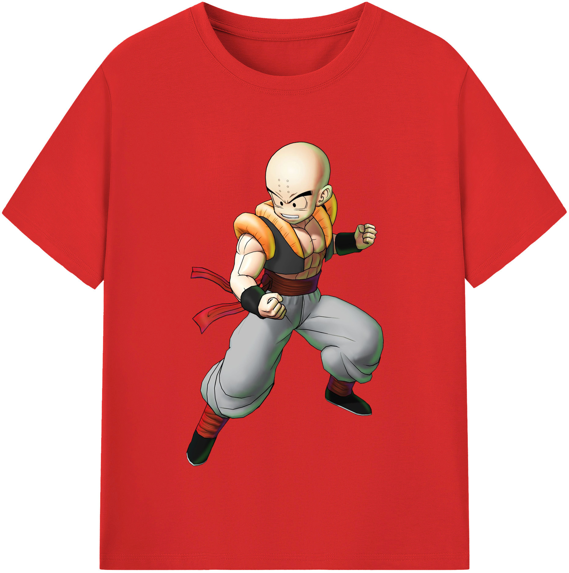 （画像用） ドラゴンボール クリリン DRAGON BALL krillin レディースカジュアルプリントTシャツ（綿100％）