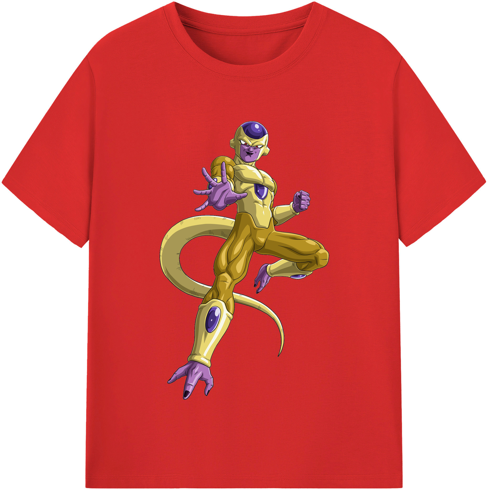 （画像用） ドラゴンボール フリーザ DRAGON BALL Frieza レディースカジュアルプリントTシャツ（綿100％）
