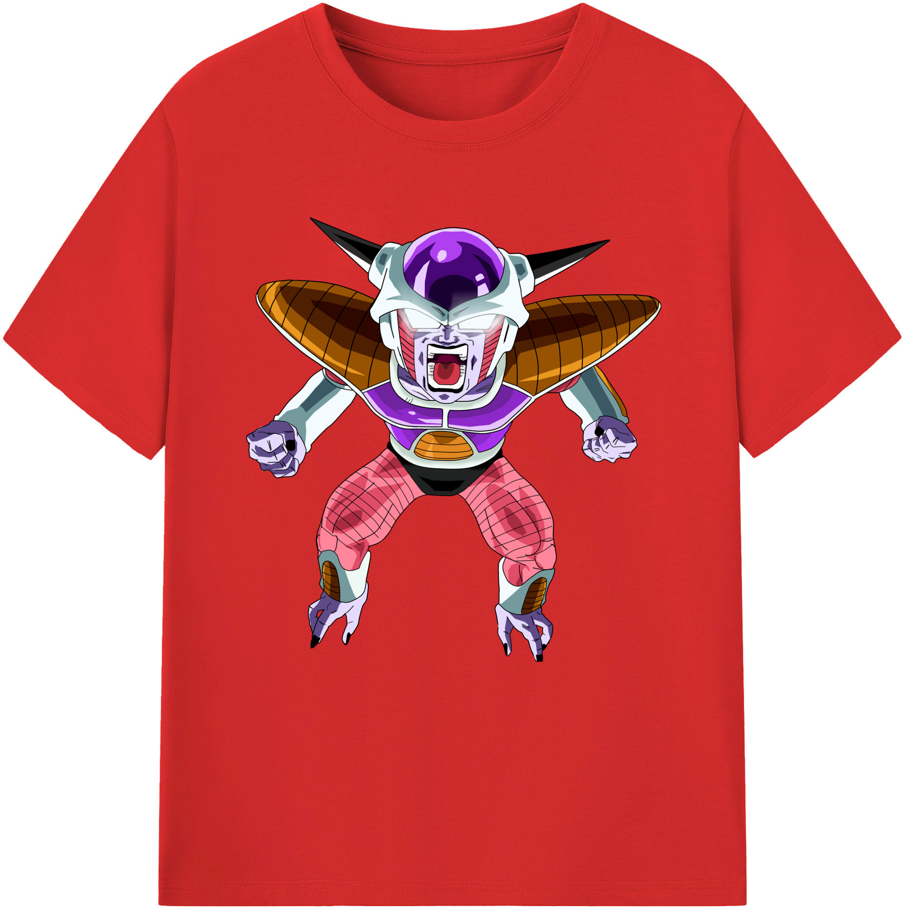 （画像用） ドラゴンボール フリーザ DRAGON BALL Frieza レディースカジュアルプリントTシャツ（綿100％）