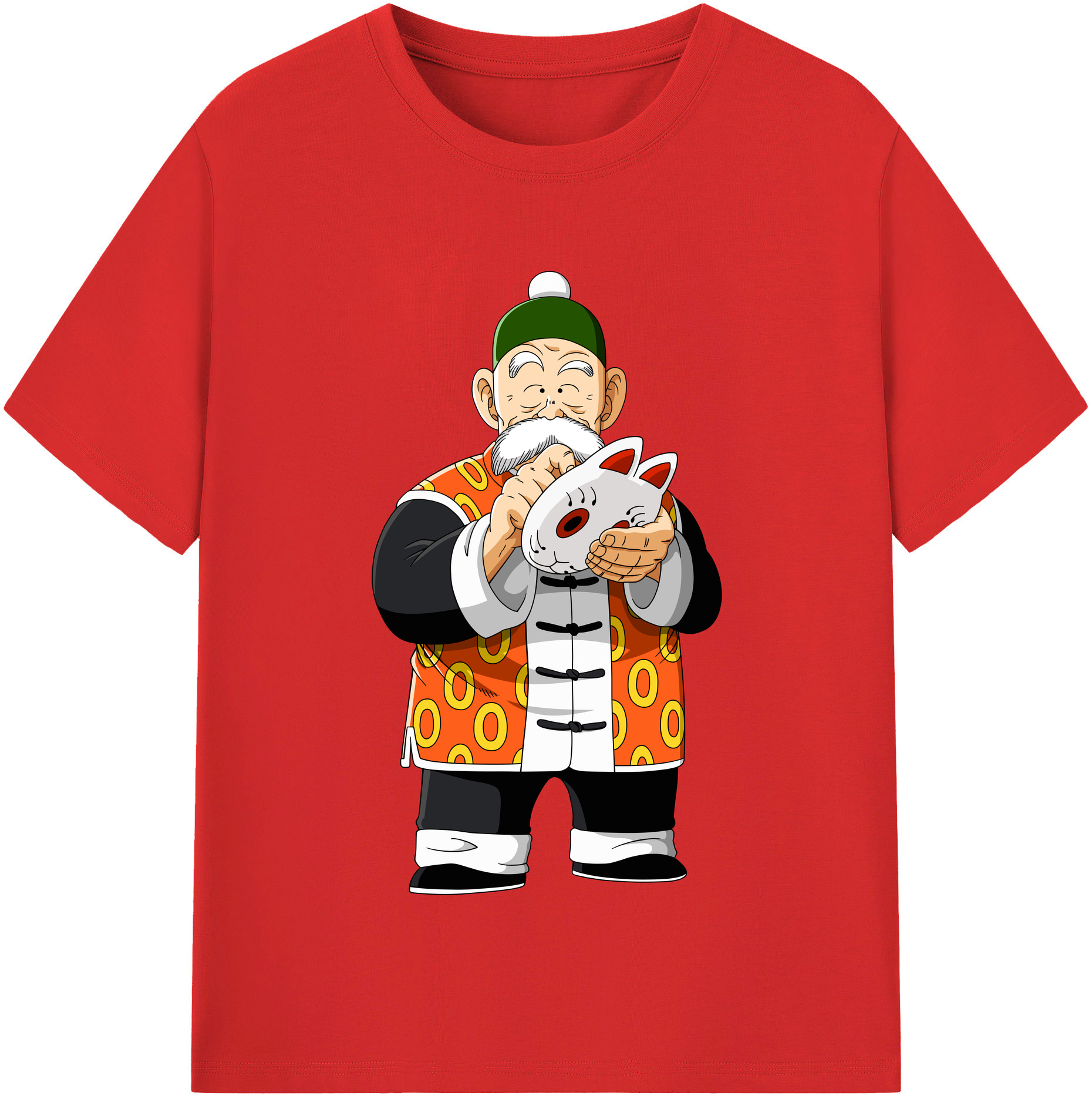 （画像用） ドラゴンボール 亀仙人（かめせんにん） DRAGON BALL Master Roshi Kame Sennin レディースカジュアルプリントTシャツ（綿100％）