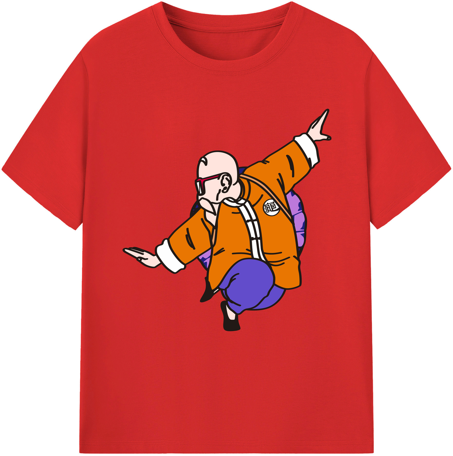 （画像用） ドラゴンボール 亀仙人（かめせんにん） DRAGON BALL Master Roshi Kame Sennin レディースカジュアルプリントTシャツ（綿100％）