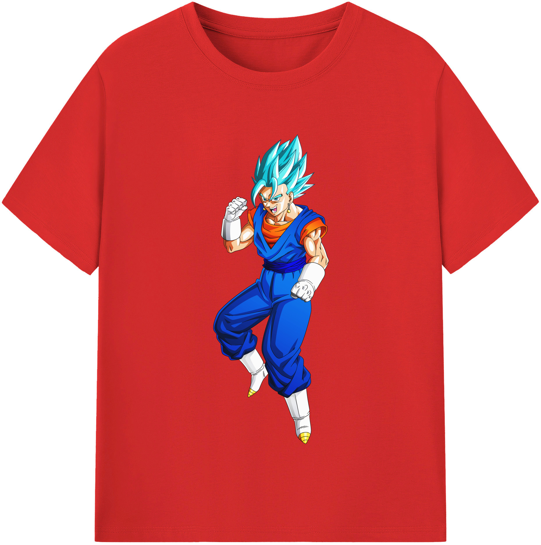 （画像用） ドラゴンボール ベジット DRAGON BALL Vegetto レディースカジュアルプリントTシャツ（綿100％）