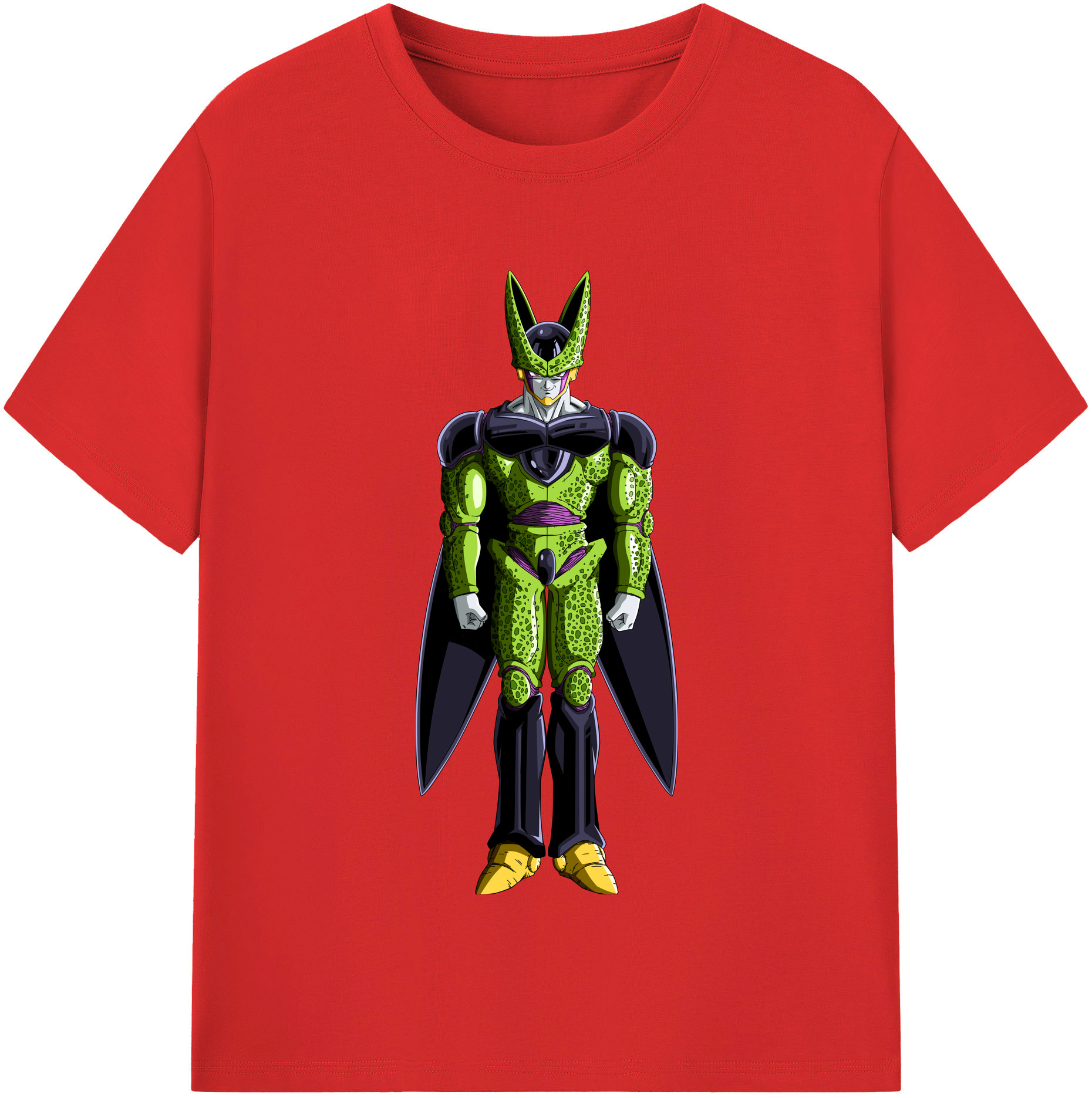 （画像用） ドラゴンボール セル DRAGON BALL Cell レディースカジュアルプリントTシャツ（綿100％）
