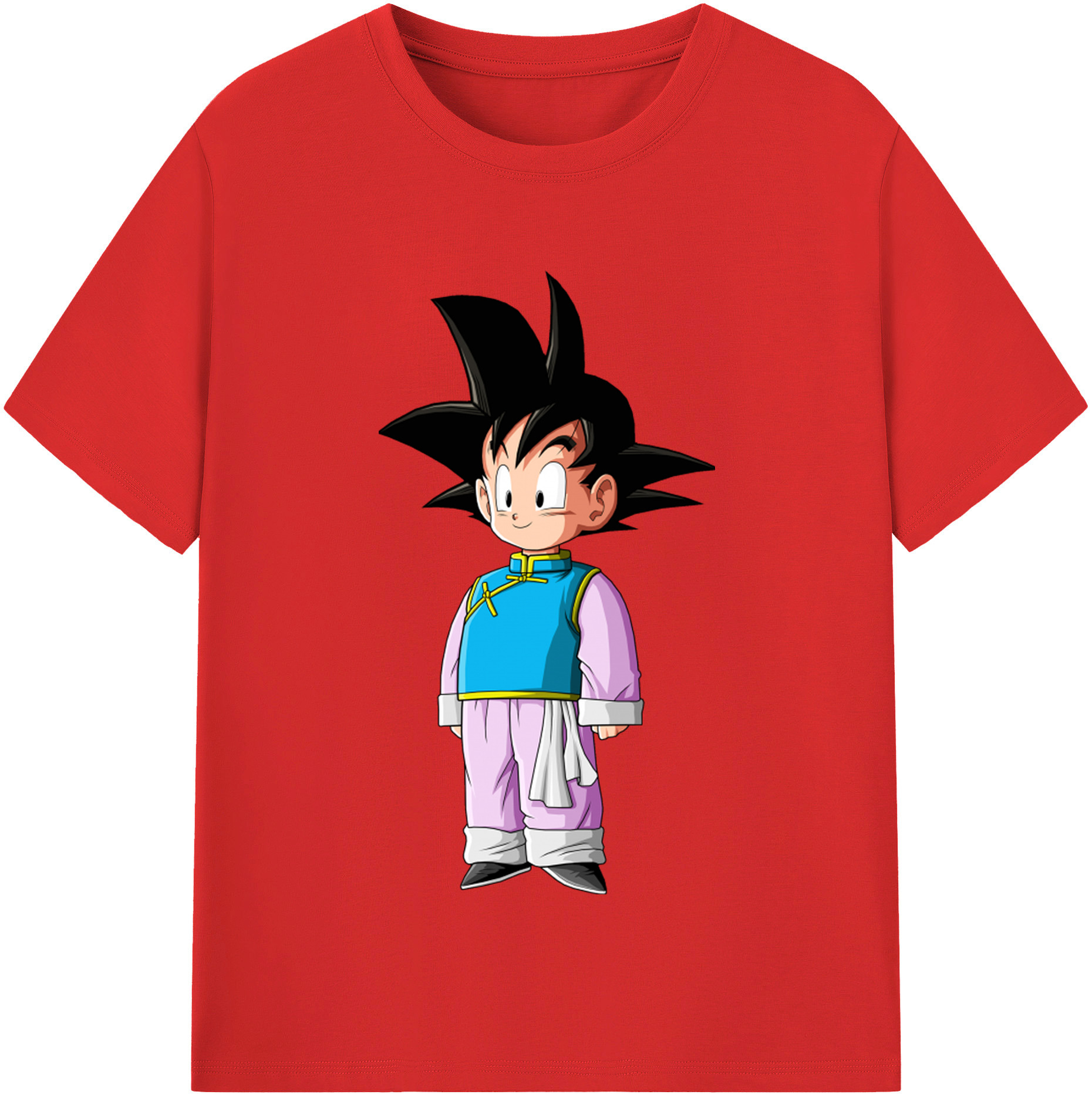 （画像用） ドラゴンボール 孫悟空（そん ごくう）Son Goku カカロット DRAGON BALL Kakarotto レディースカジュアルプリントTシャツ（綿100％）