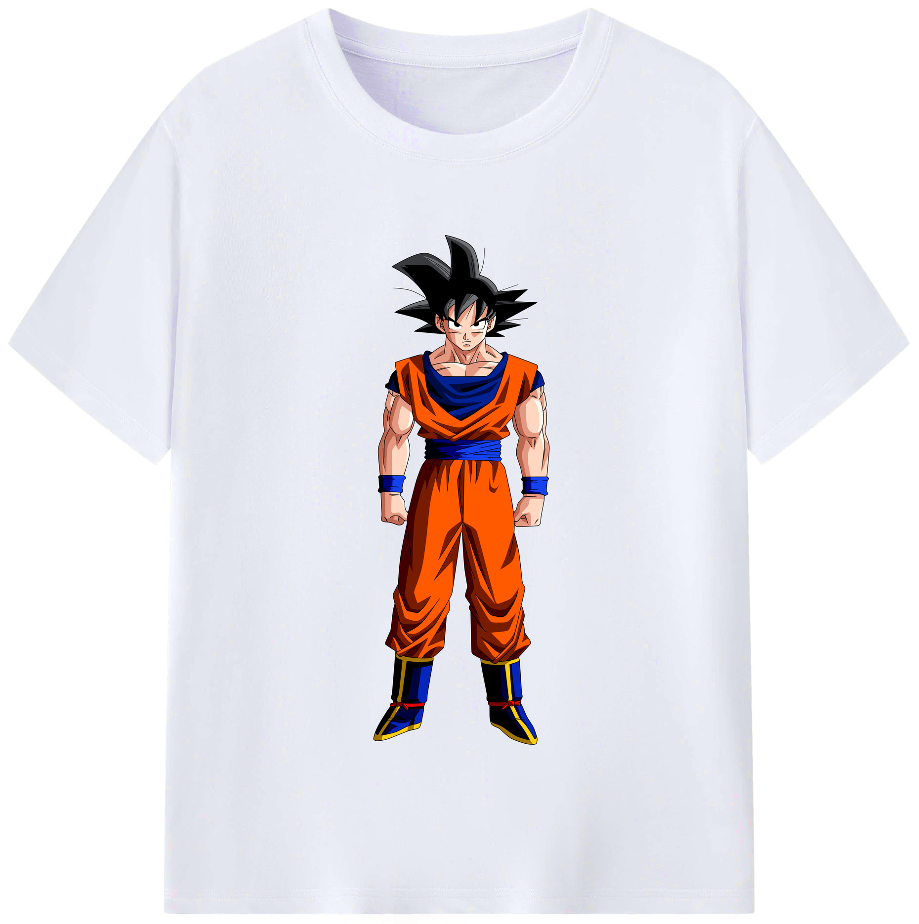 （画像用） ドラゴンボール 孫悟空（そん ごくう）Son Goku カカロット DRAGON BALL Kakarotto レディースカジュアルプリントTシャツ（綿100％）