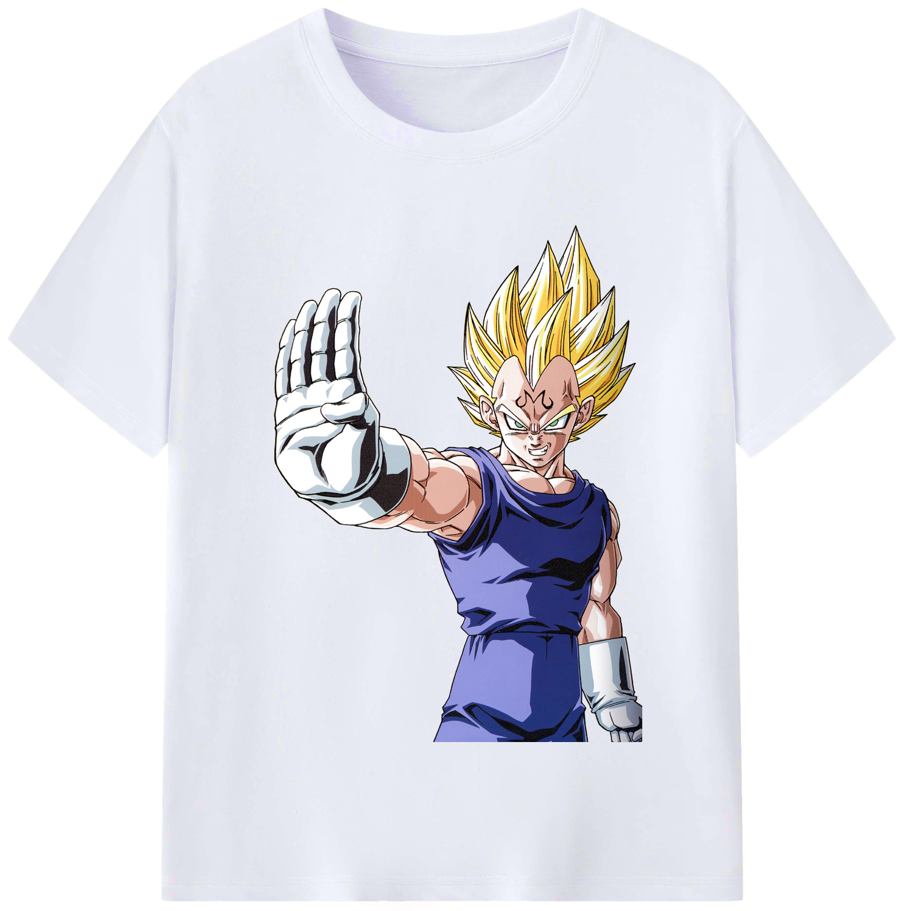 （画像用） ドラゴンボール ベジータ四世（Bejīta Yonsei）DRAGON BALL Vegeta IV レディースカジュアルプリントTシャツ（綿100％）