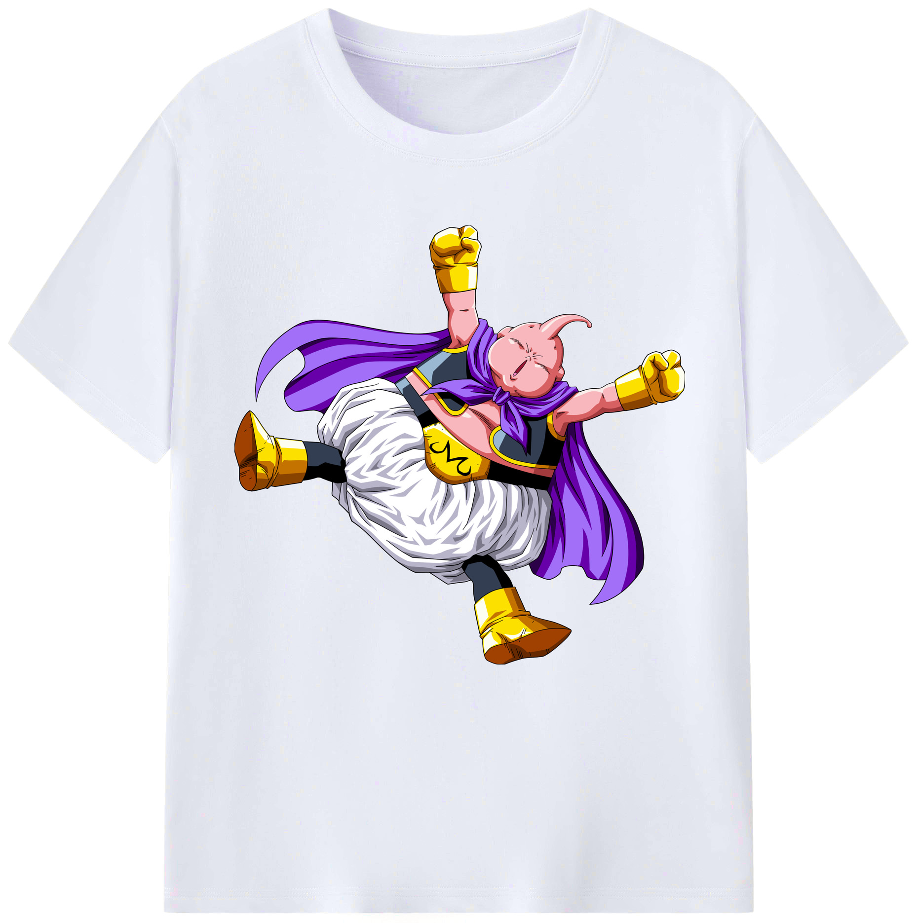 （画像用） ドラゴンボール 魔人ブウ DRAGON BALL Majin Buu レディースカジュアルプリントTシャツ（綿100％）