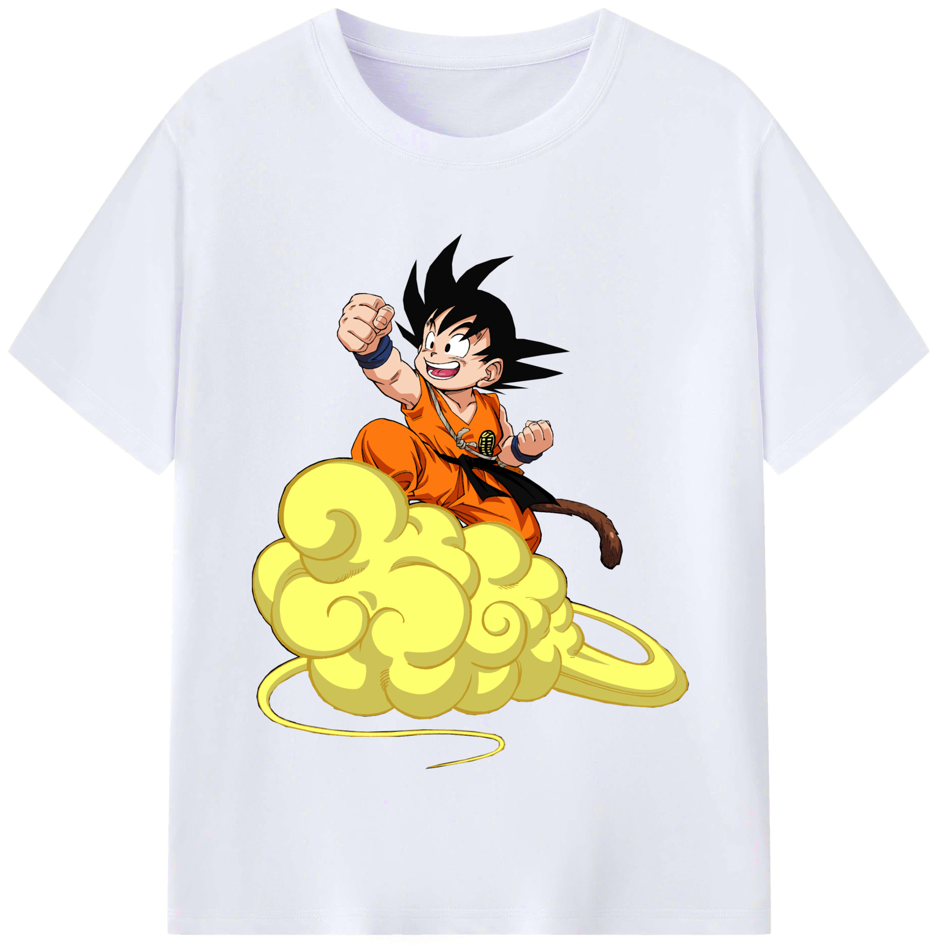 （画像用） ドラゴンボール 孫悟空（そん ごくう）Son Goku カカロット DRAGON BALL Kakarotto レディースカジュアルプリントTシャツ（綿100％）