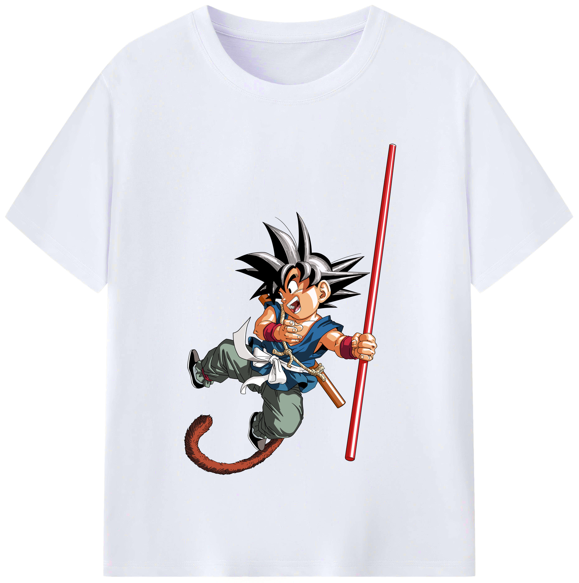 （画像用） ドラゴンボール 孫悟空（そん ごくう）Son Goku カカロット DRAGON BALL Kakarotto レディースカジュアルプリントTシャツ（綿100％）