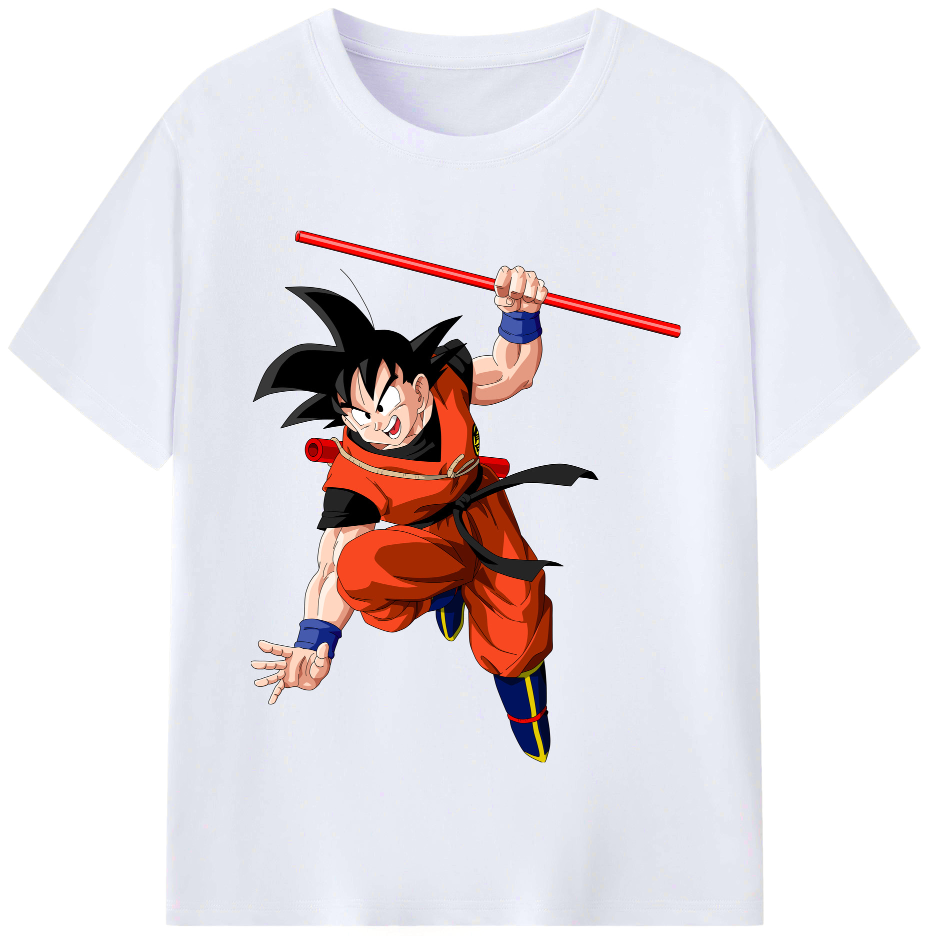 （画像用） ドラゴンボール 孫悟空（そん ごくう）Son Goku カカロット DRAGON BALL Kakarotto レディースカジュアルプリントTシャツ（綿100％）