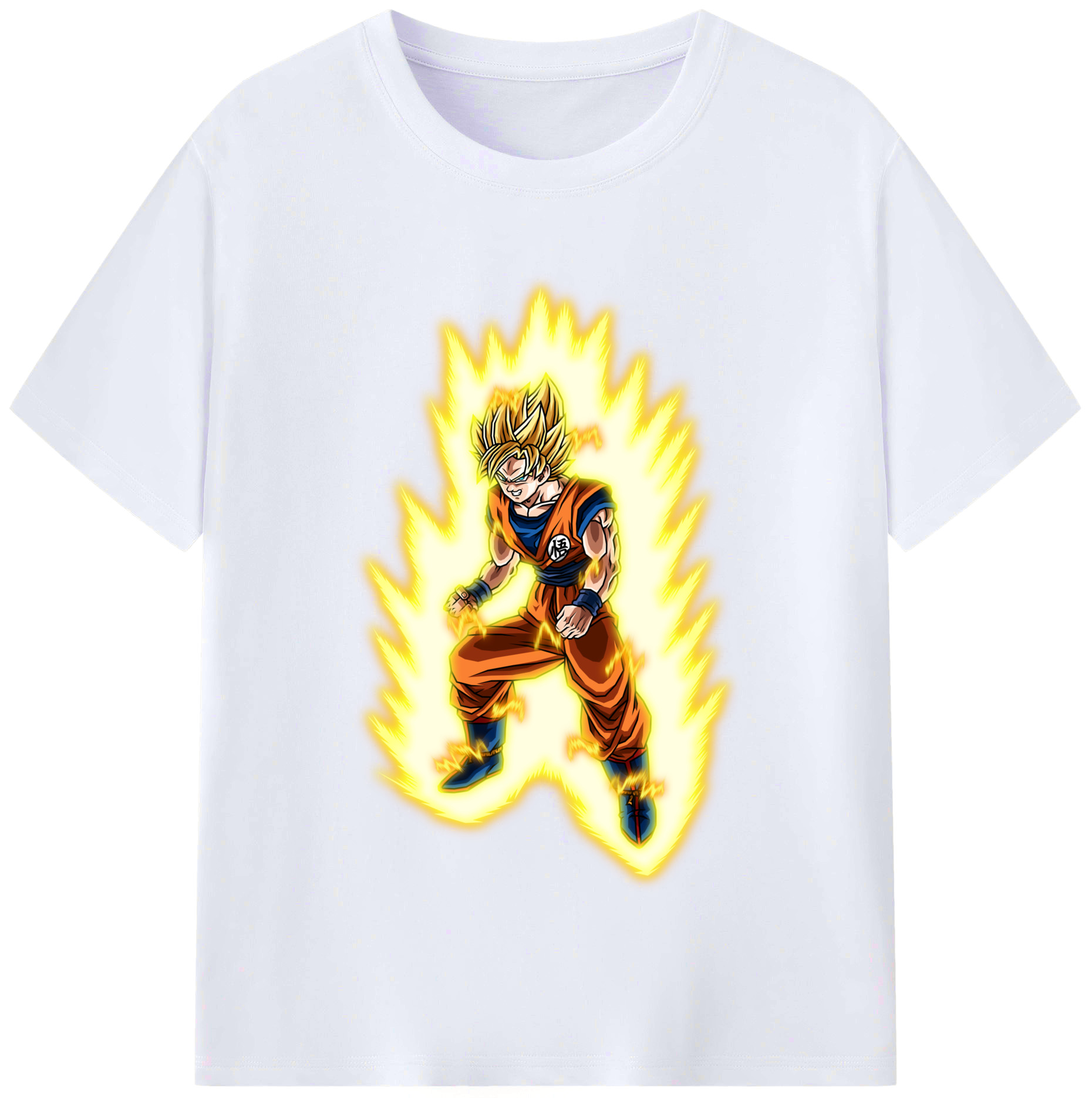 （画像用） ドラゴンボール 孫悟空（そん ごくう）Son Goku カカロット DRAGON BALL Kakarotto レディースカジュアルプリントTシャツ（綿100％）