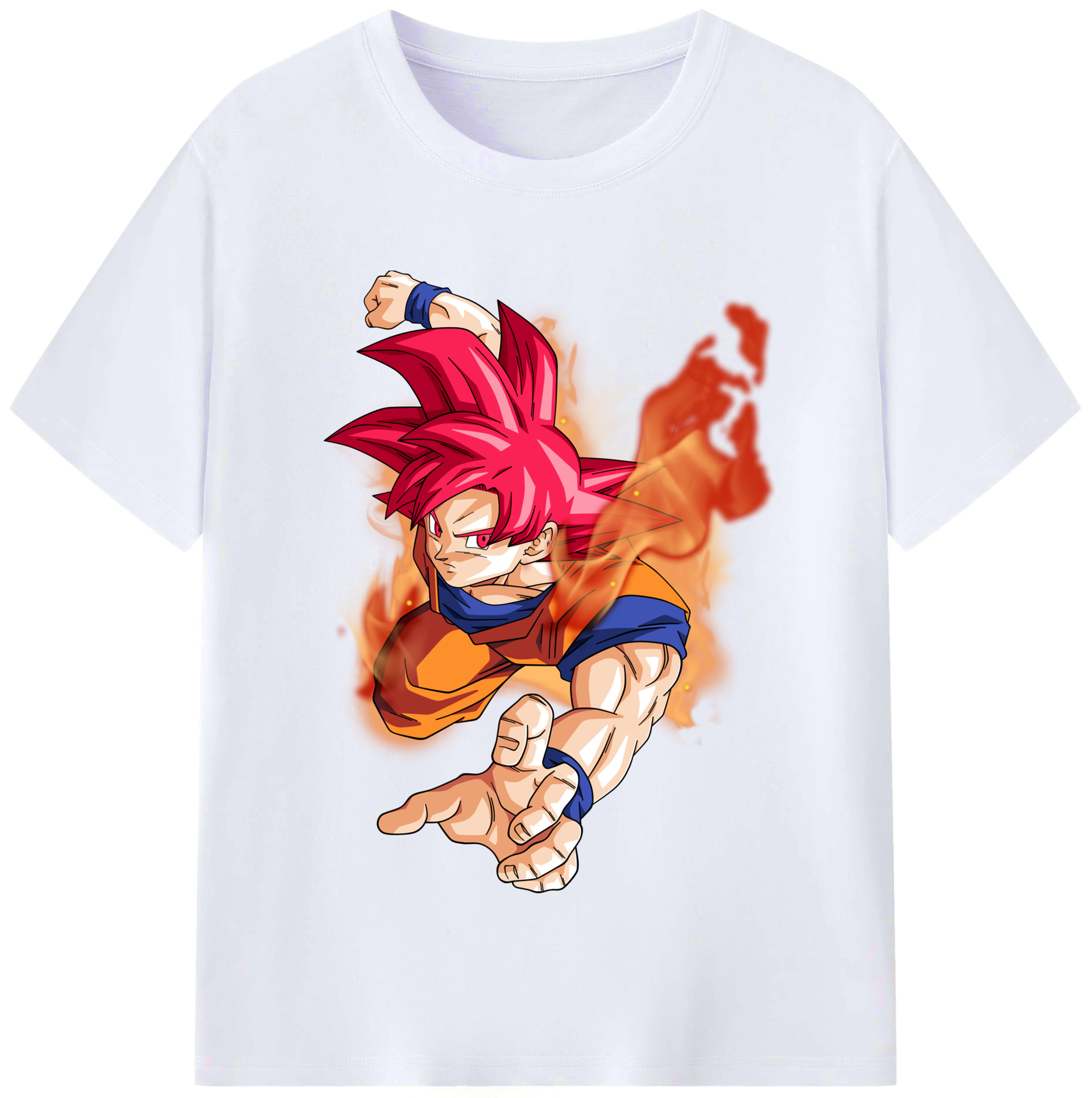 （画像用） ドラゴンボール 孫悟空（そん ごくう）Son Goku カカロット DRAGON BALL Kakarotto レディースカジュアルプリントTシャツ（綿100％）