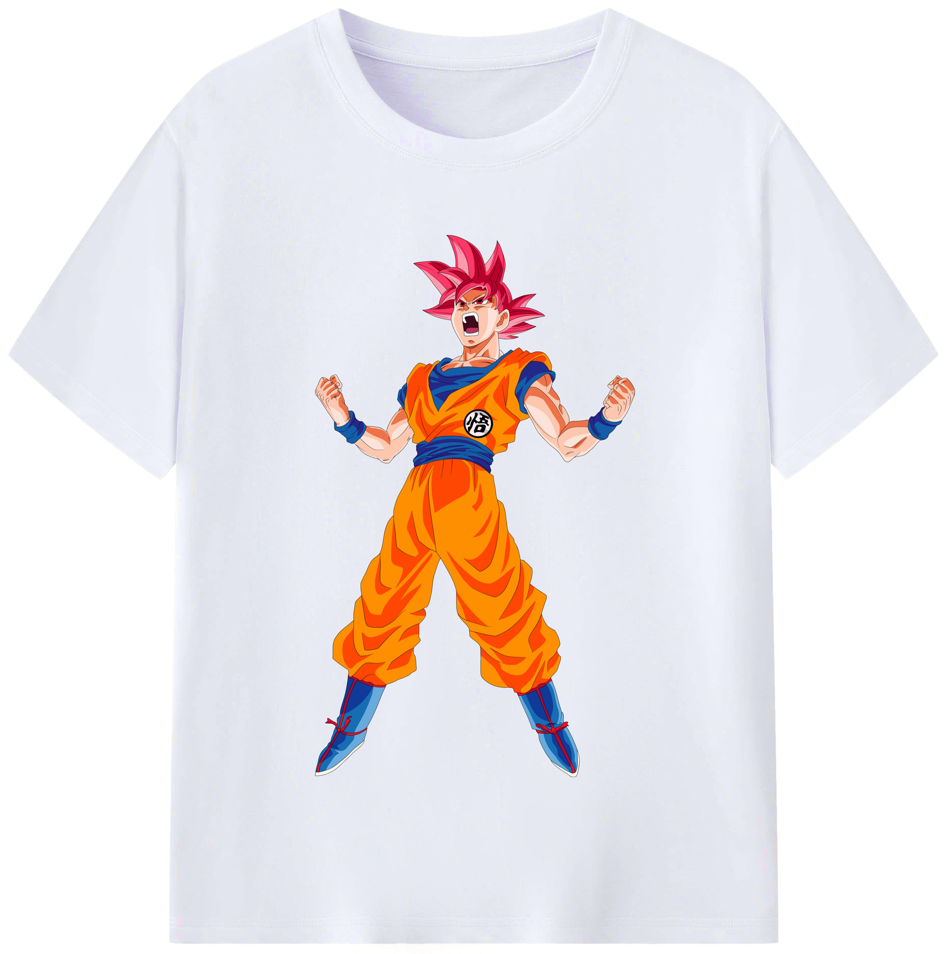 （画像用） ドラゴンボール 孫悟空（そん ごくう）Son Goku カカロット DRAGON BALL Kakarotto レディースカジュアルプリントTシャツ（綿100％）
