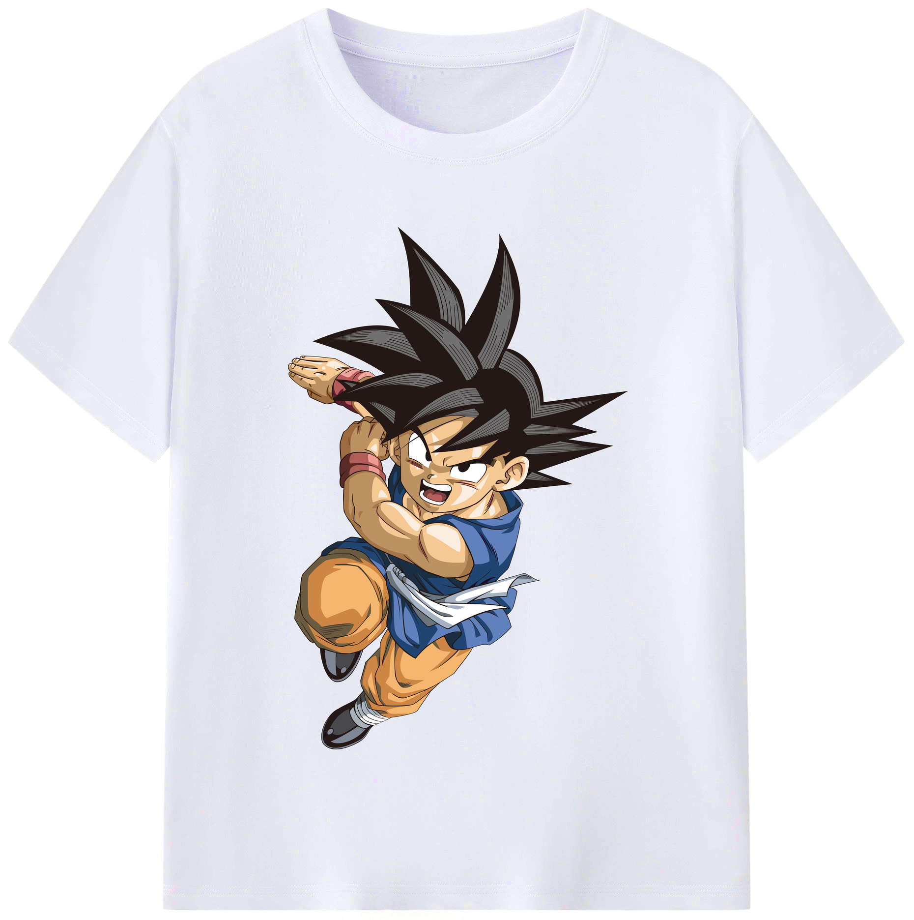 （画像用） ドラゴンボール 孫悟空（そん ごくう）Son Goku カカロット DRAGON BALL Kakarotto レディースカジュアルプリントTシャツ（綿100％）