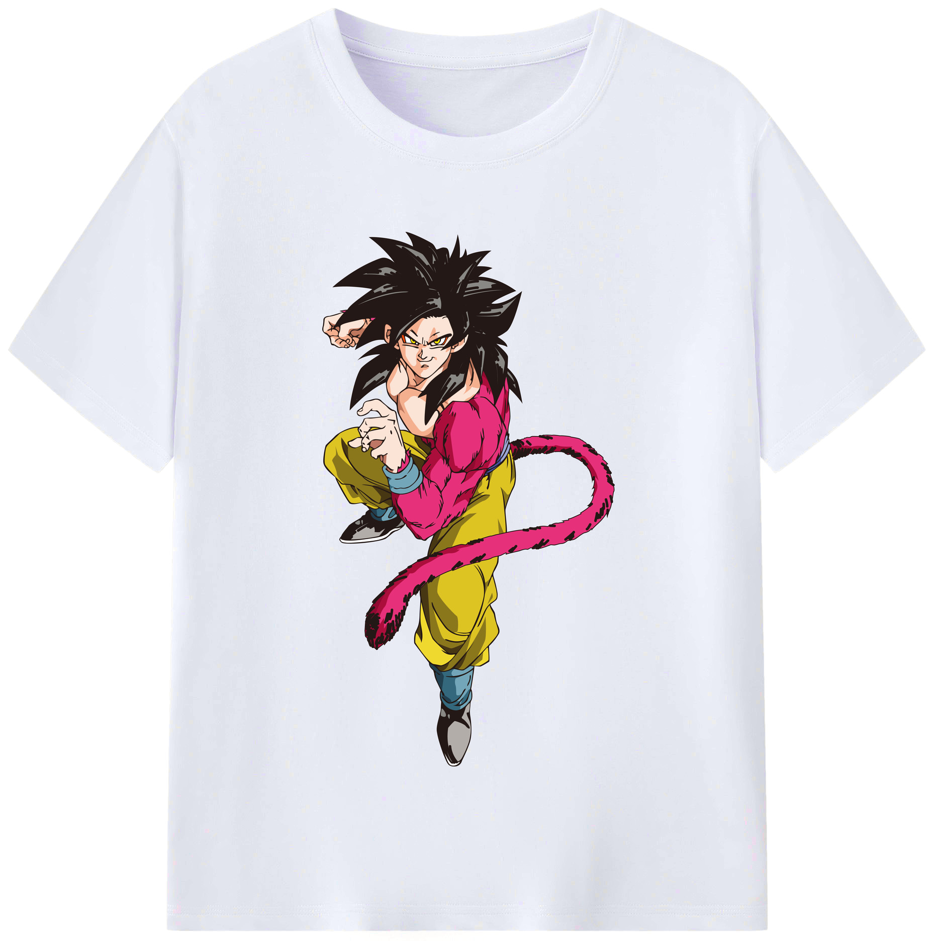 （画像用） ドラゴンボール 孫悟空（そん ごくう）Son Goku カカロット DRAGON BALL Kakarotto レディースカジュアルプリントTシャツ（綿100％）