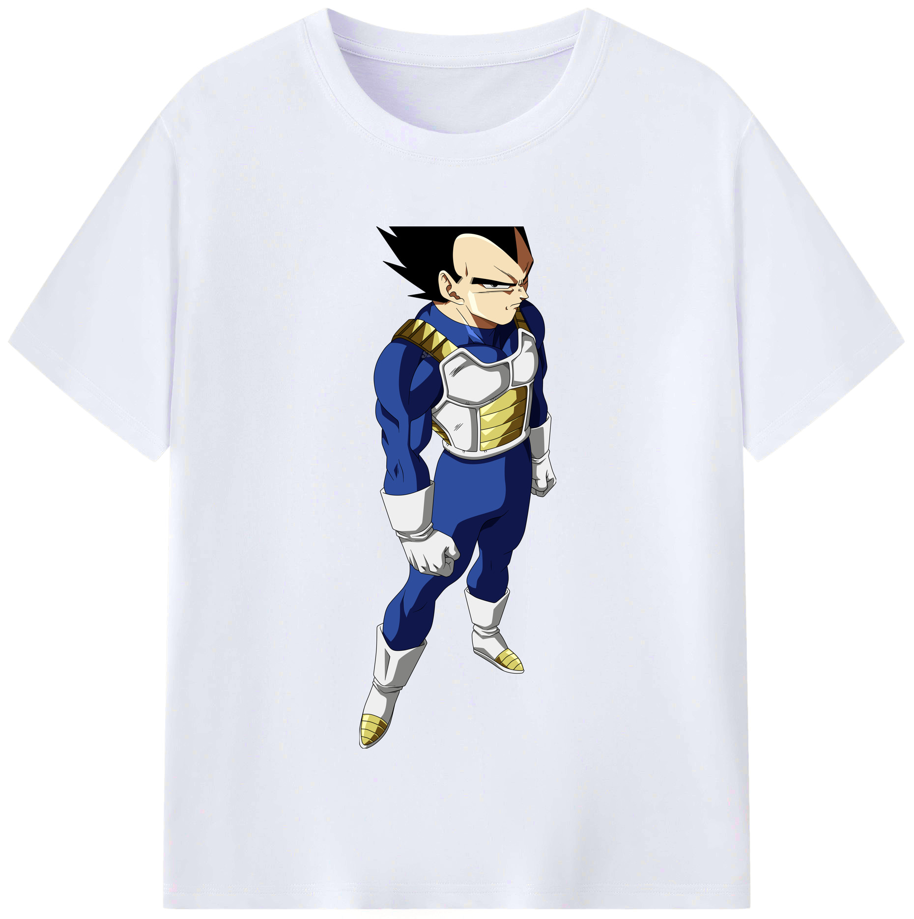 （画像用） ドラゴンボール ベジータ四世（Bejīta Yonsei）DRAGON BALL Vegeta IV レディースカジュアルプリントTシャツ（綿100％）