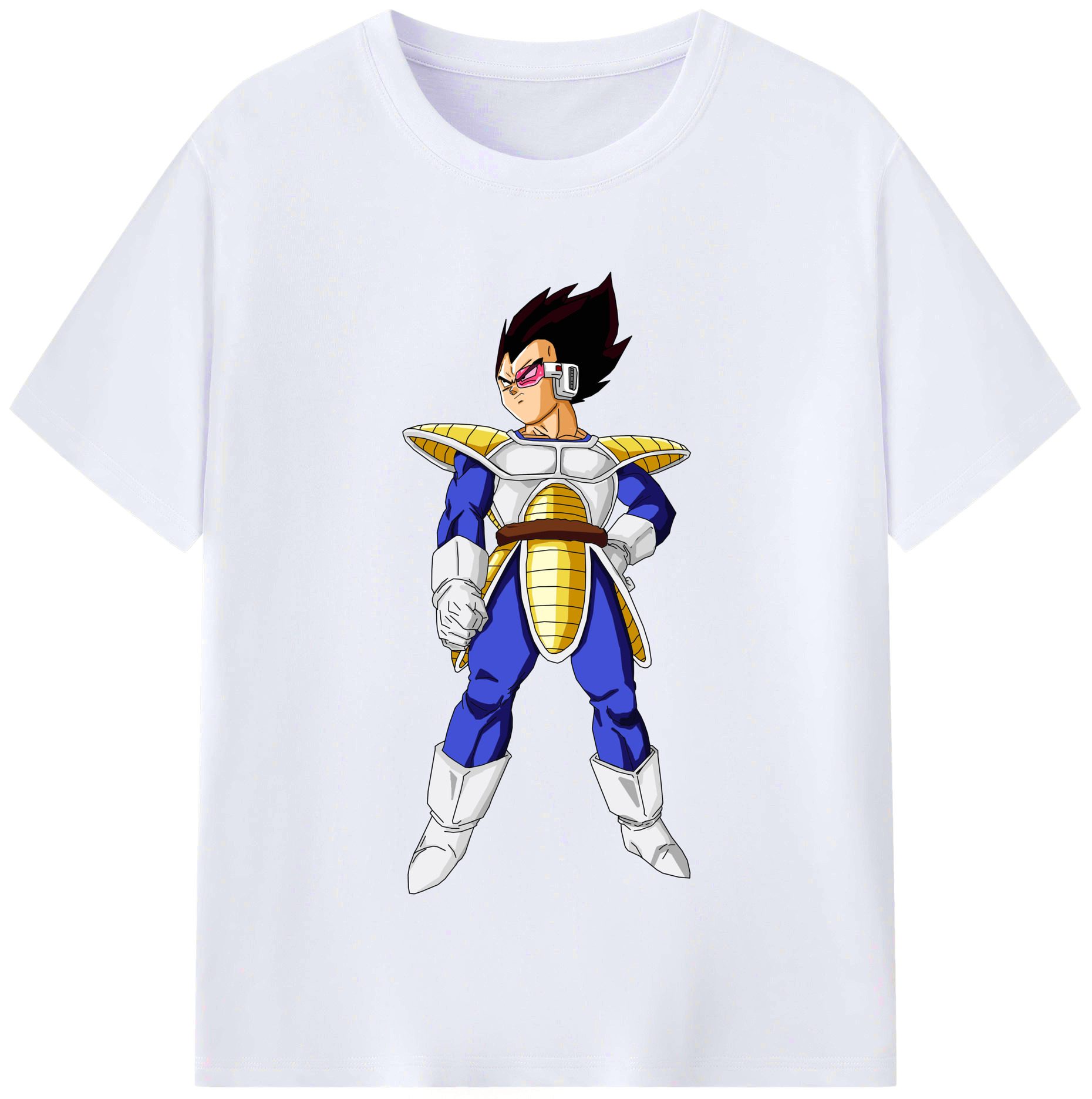 （画像用） ドラゴンボール ベジータ四世（Bejīta Yonsei）DRAGON BALL Vegeta IV レディースカジュアルプリントTシャツ（綿100％）