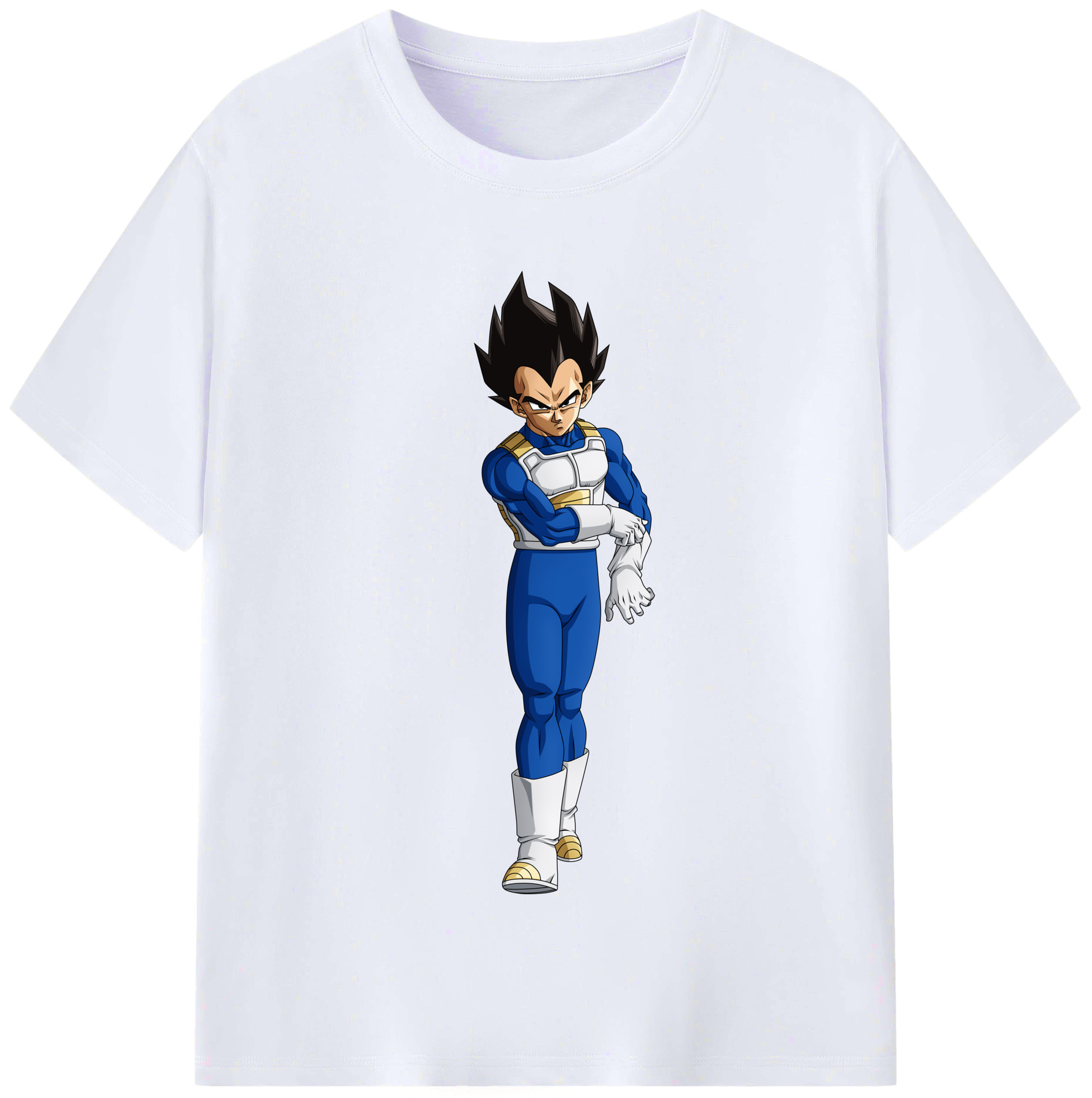 （画像用） ドラゴンボール ベジータ四世（Bejīta Yonsei）DRAGON BALL Vegeta IV レディースカジュアルプリントTシャツ（綿100％）