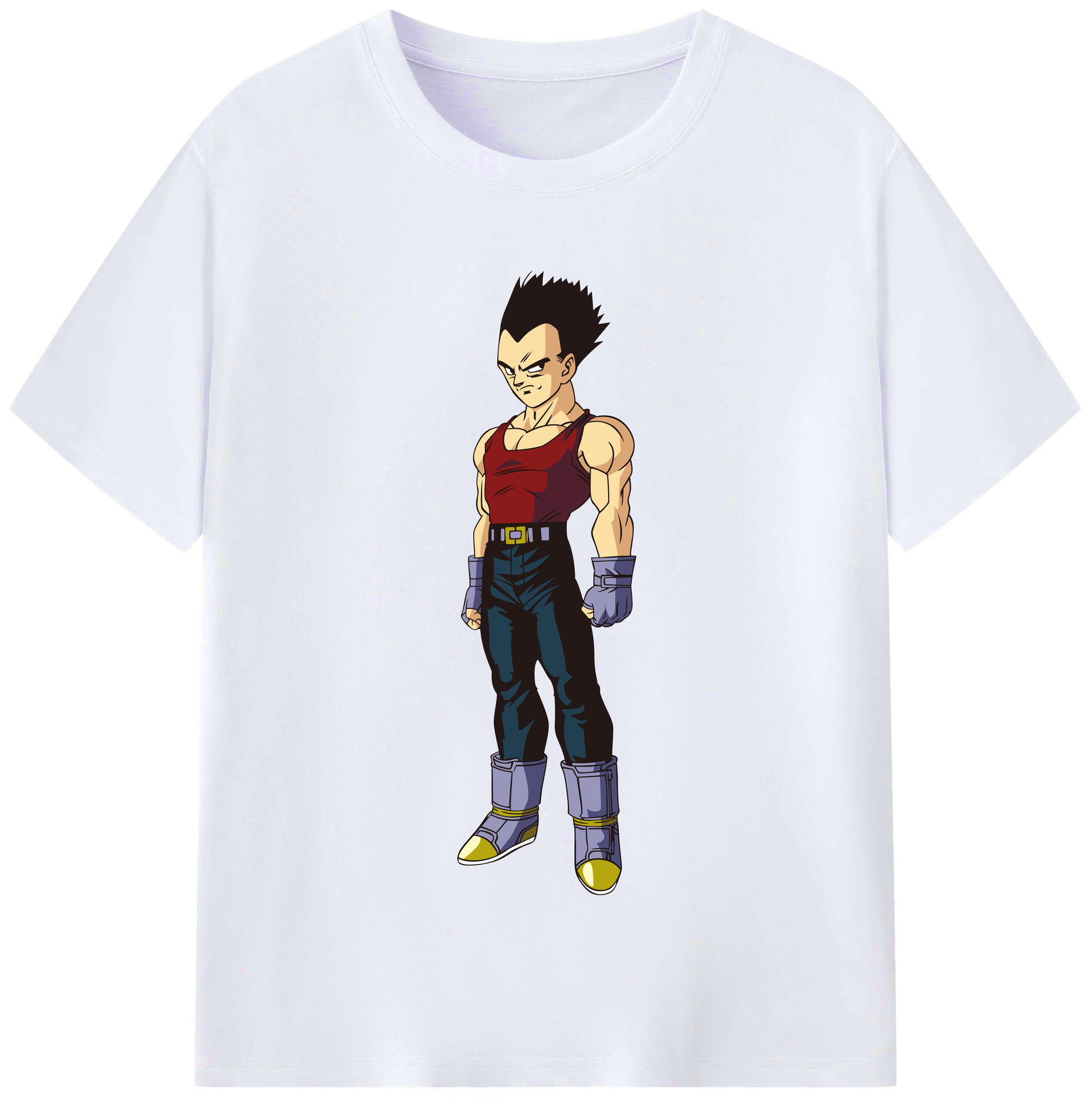 （画像用） ドラゴンボール ベジータ四世（Bejīta Yonsei）DRAGON BALL Vegeta IV レディースカジュアルプリントTシャツ（綿100％）