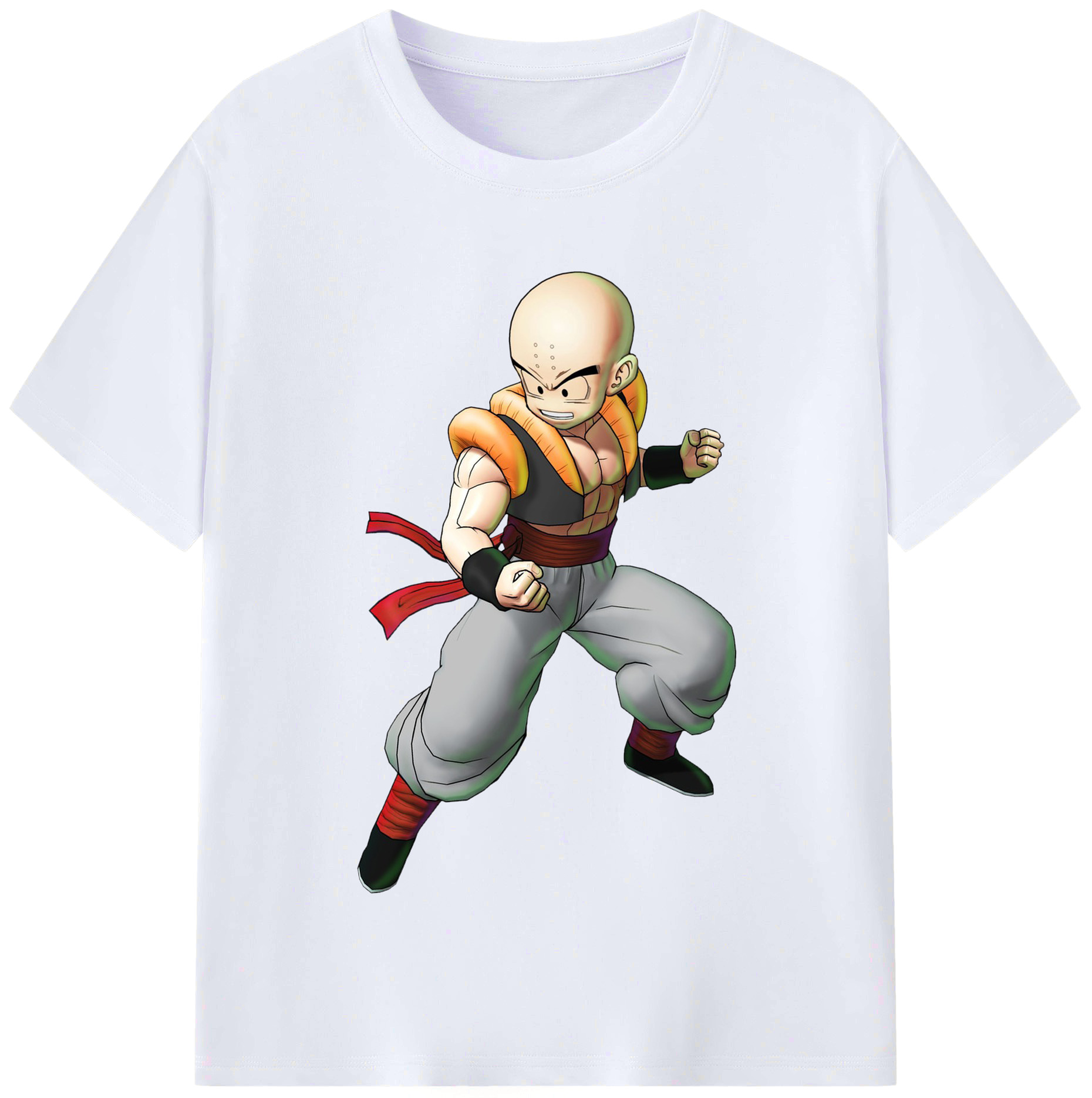 （画像用） ドラゴンボール クリリン DRAGON BALL krillin レディースカジュアルプリントTシャツ（綿100％）