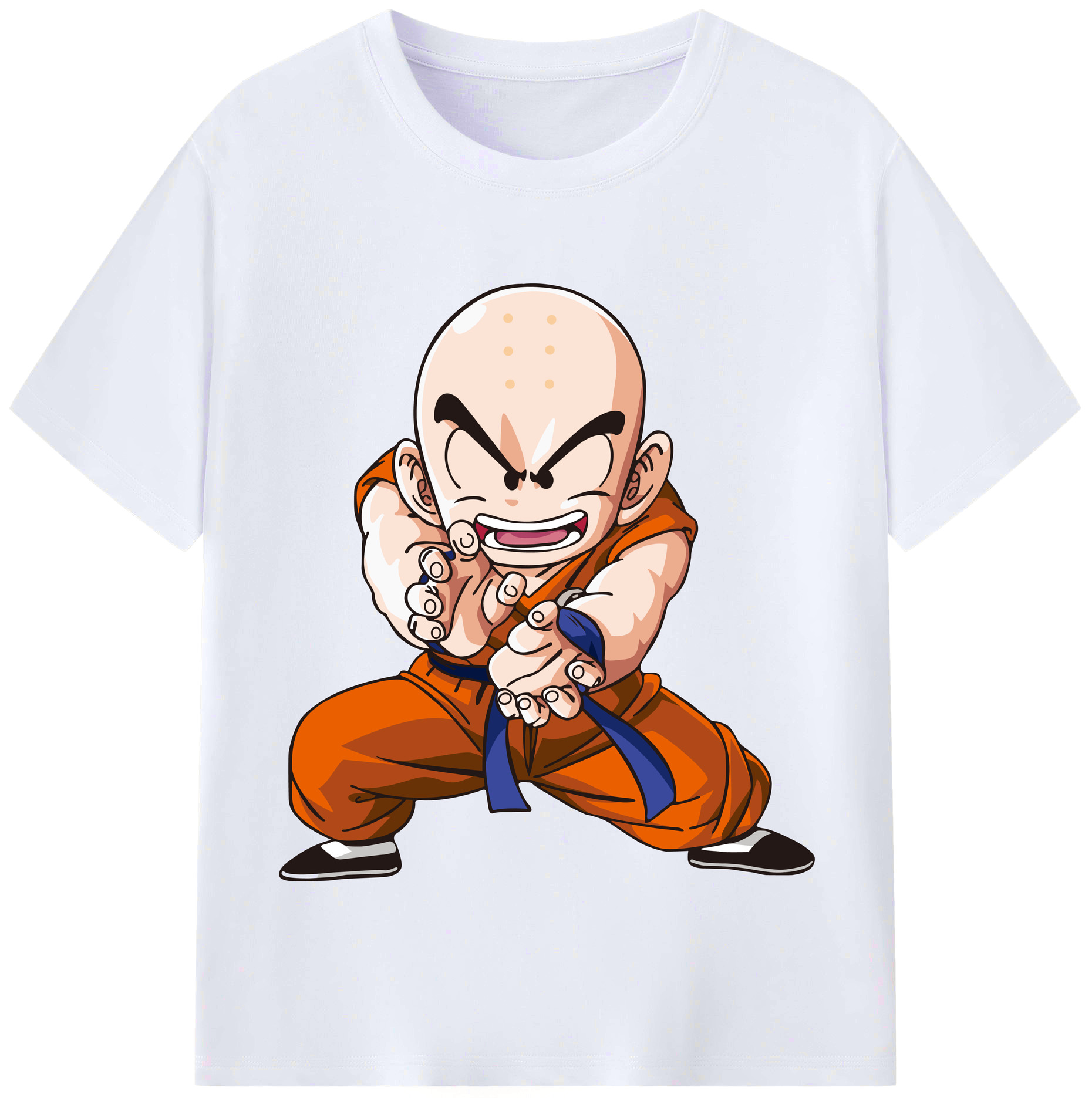 （画像用） ドラゴンボール クリリン DRAGON BALL krillin レディースカジュアルプリントTシャツ（綿100％）