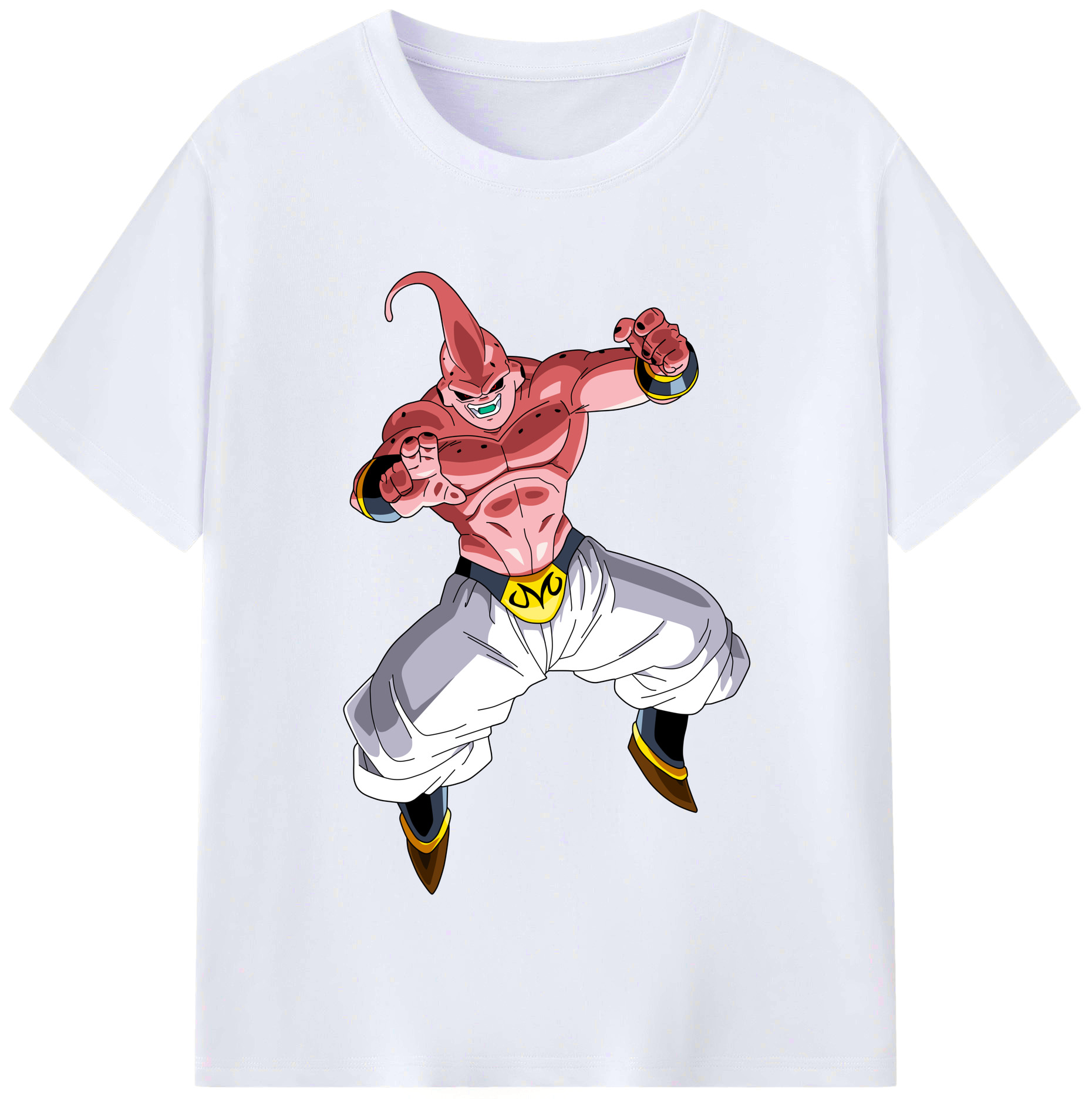 （画像用） ドラゴンボール 魔人ブウ DRAGON BALL Majin Buu レディースカジュアルプリントTシャツ（綿100％）