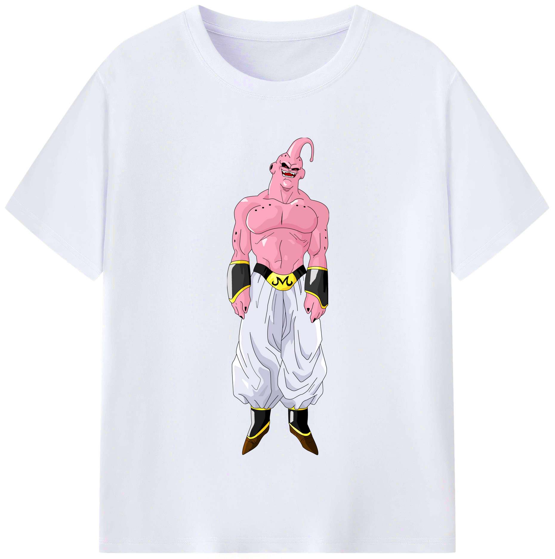 （画像用） ドラゴンボール 魔人ブウ DRAGON BALL Majin Buu レディースカジュアルプリントTシャツ（綿100％）