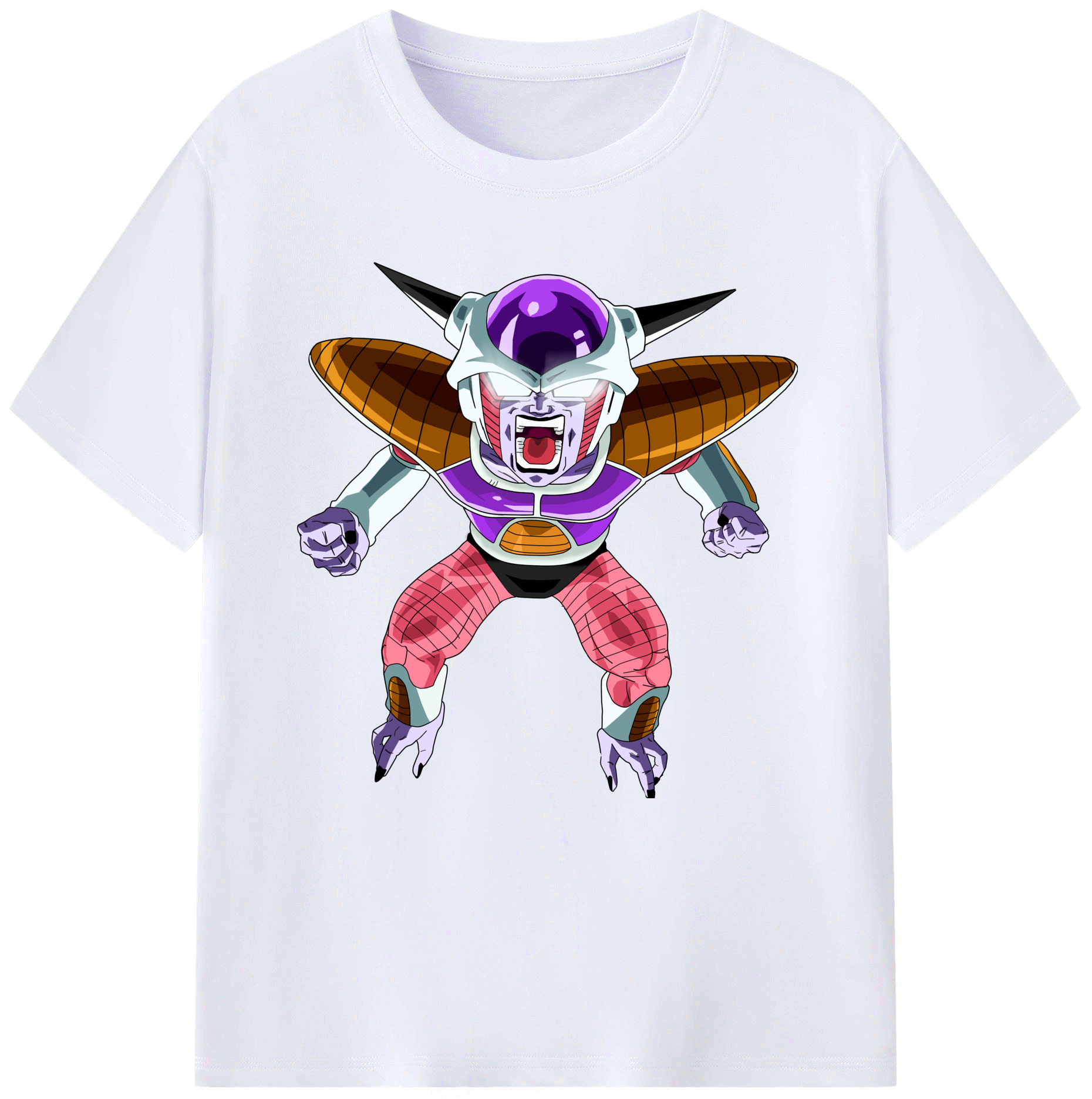 （画像用） ドラゴンボール フリーザ DRAGON BALL Frieza レディースカジュアルプリントTシャツ（綿100％）