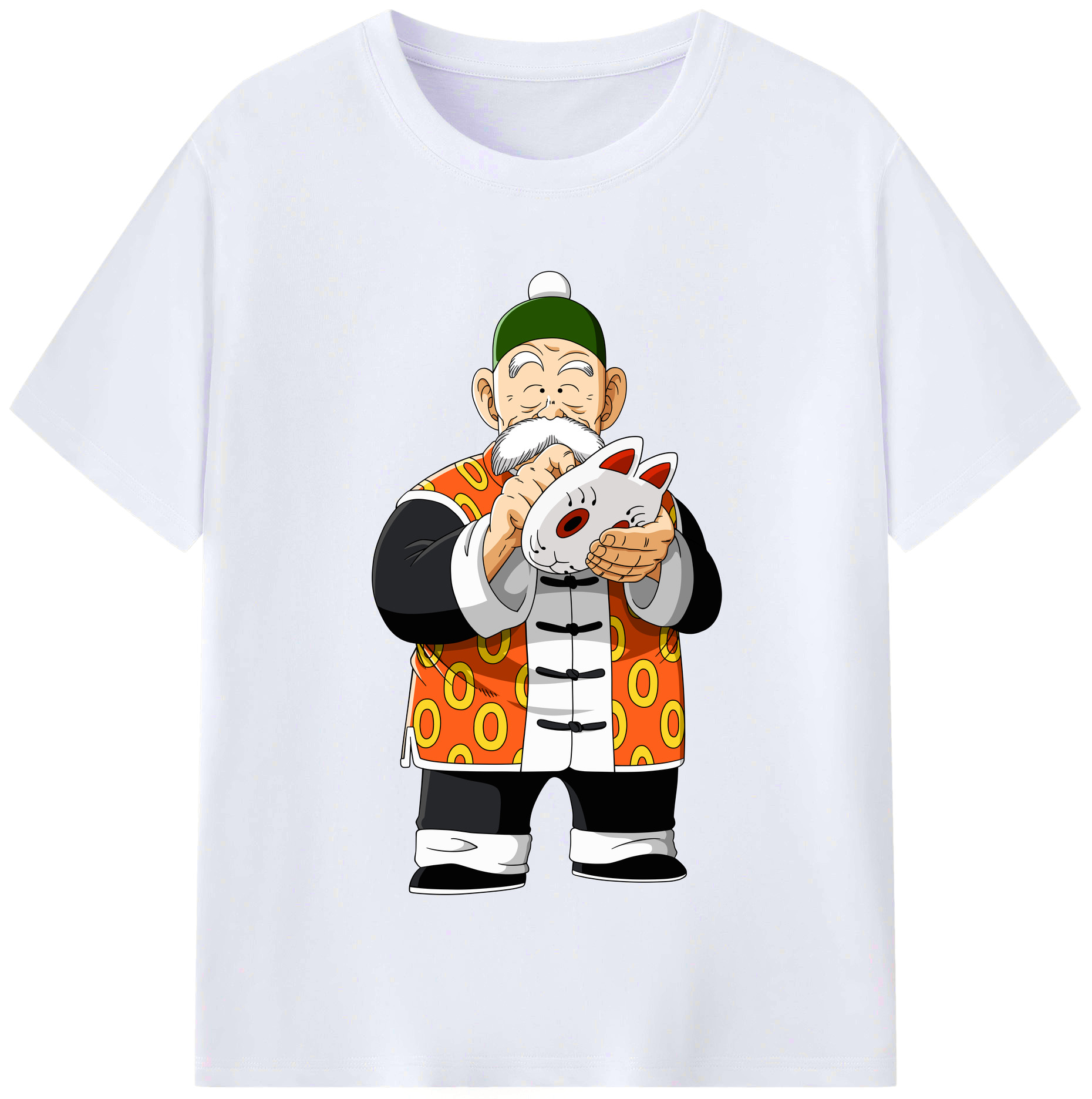 （画像用） ドラゴンボール 亀仙人（かめせんにん） DRAGON BALL Master Roshi Kame Sennin レディースカジュアルプリントTシャツ（綿100％）