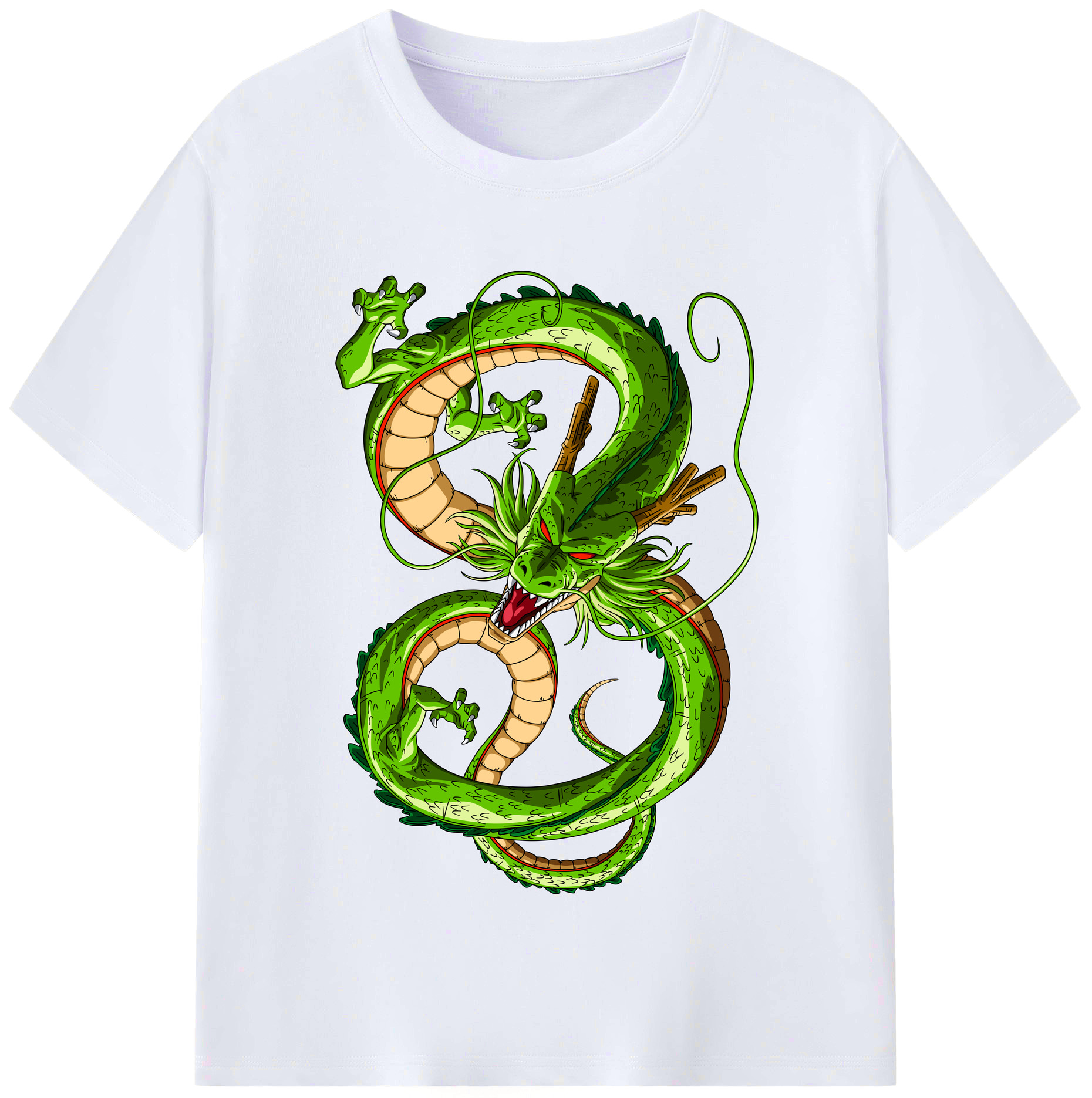 （画像用） ドラゴンボール 神龍 シェンロン DRAGON BALL Shenron レディースカジュアルプリントTシャツ（綿100％）