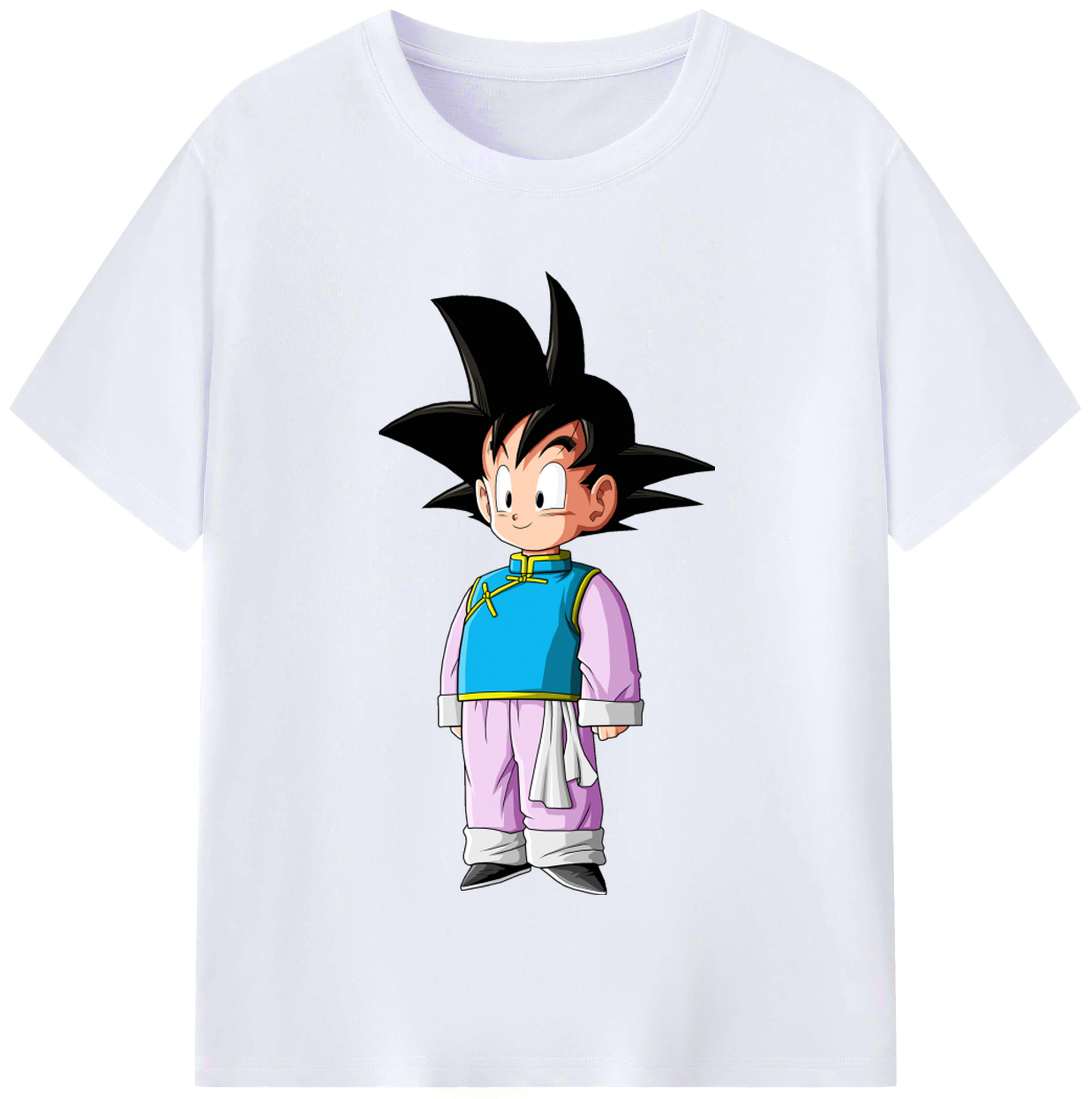 （画像用） ドラゴンボール 孫悟空（そん ごくう）Son Goku カカロット DRAGON BALL Kakarotto レディースカジュアルプリントTシャツ（綿100％）