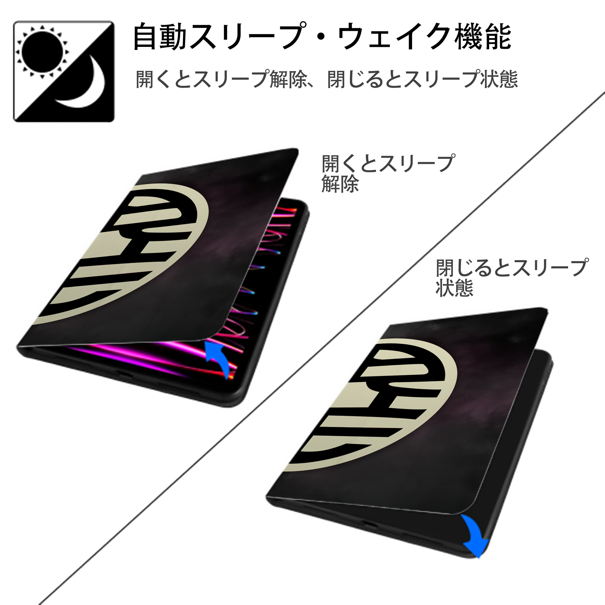 ドラゴンボール DRAGON BALL IPad ケース ブック型 PUレザー TPU 耐衝撃 軽量 薄型 ペン収納なし 全面保護 IPad 各モデル対応