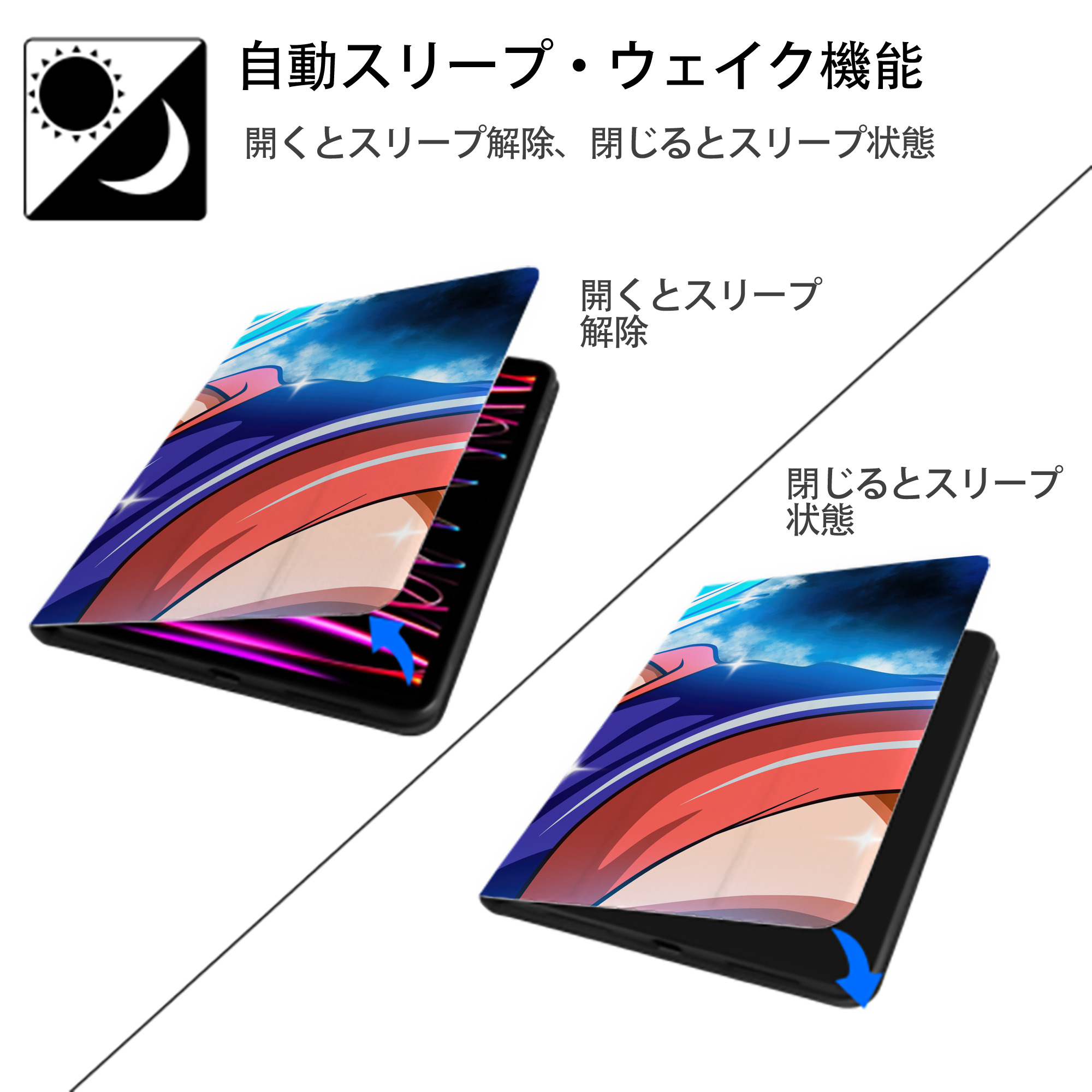 ドラゴンボール DRAGON BALL IPad ケース ブック型 PUレザー TPU 耐衝撃 軽量 薄型 ペン収納なし 全面保護 IPad 各モデル対応