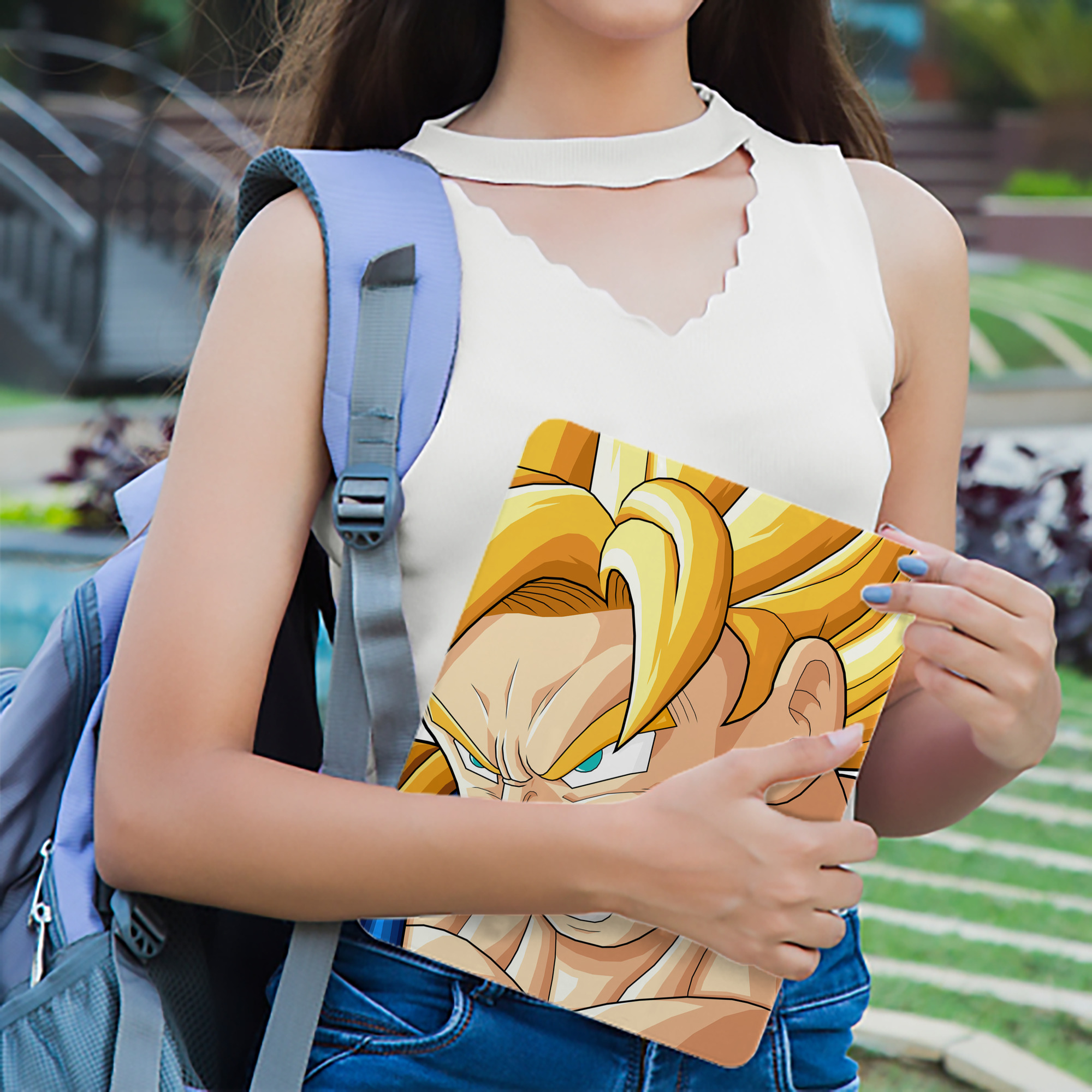 ドラゴンボール DRAGON BALL IPadケース ペンホルダー付き ブックスタイルデザイン