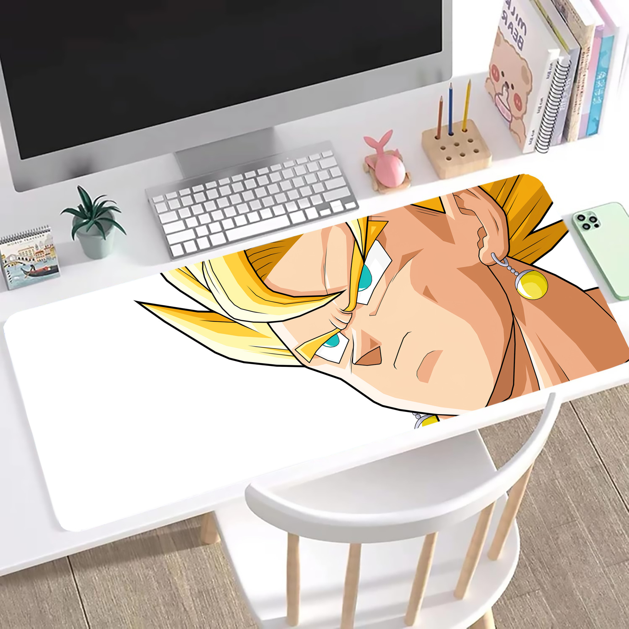 （画像用） ドラゴンボール DRAGON BALL ステッチ加工 大判デスクマット／滑り止めマウスパッド
