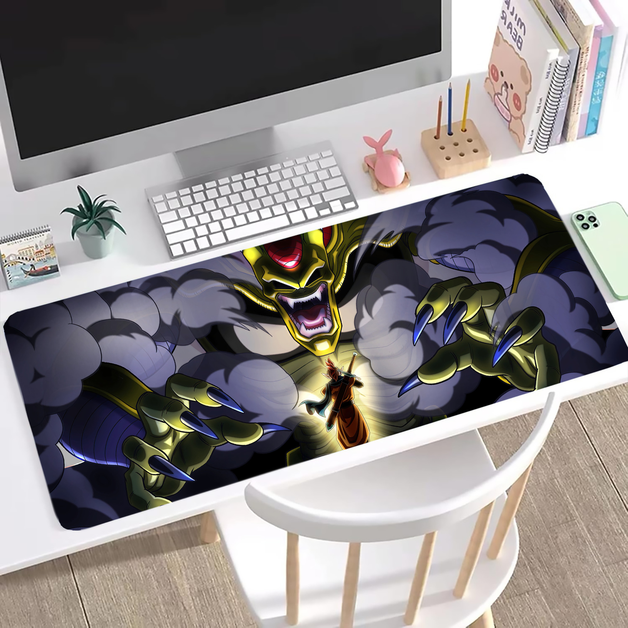 （画像用） ドラゴンボール DRAGON BALL ステッチ加工 大判デスクマット／滑り止めマウスパッド