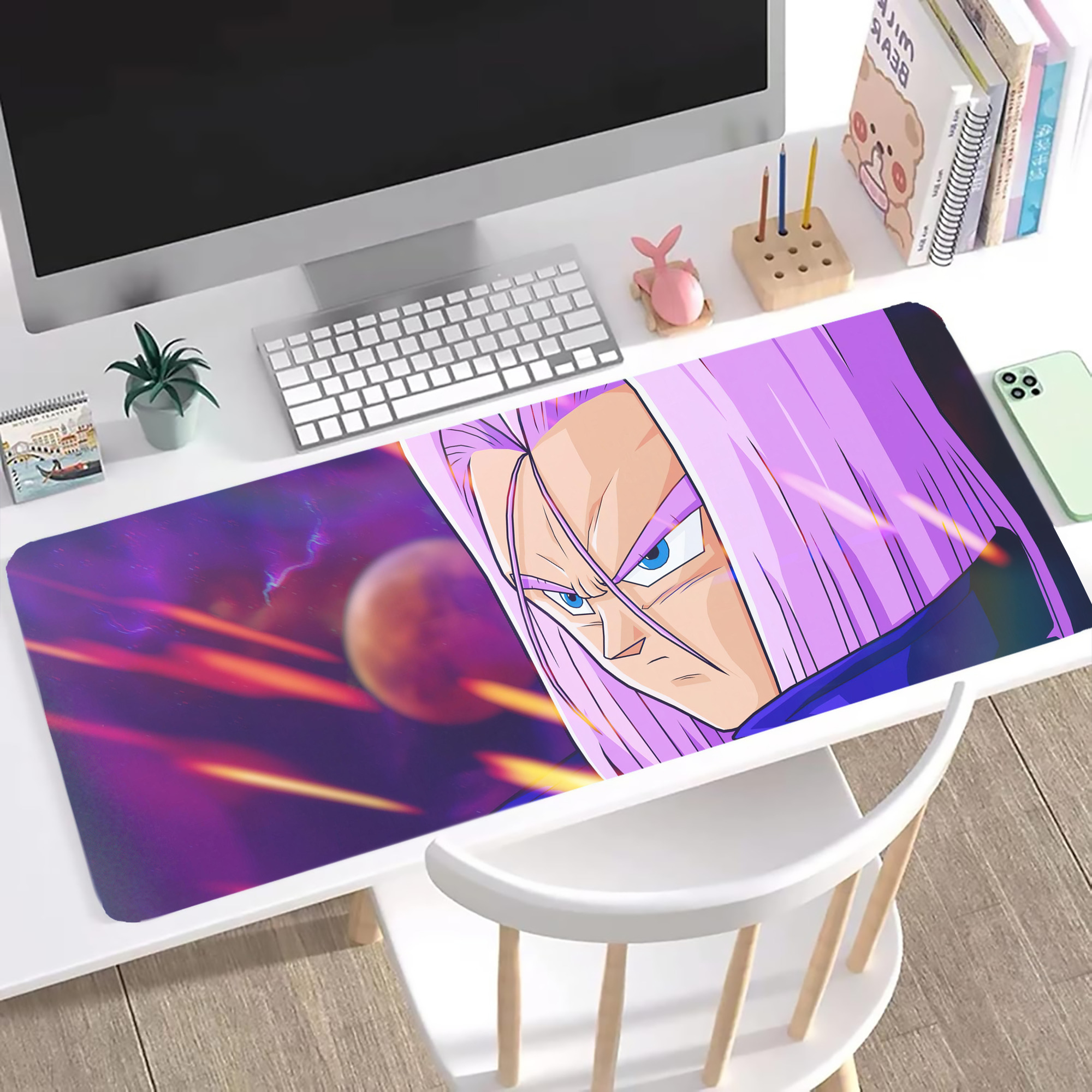 （画像用） ドラゴンボール DRAGON BALL ステッチ加工 大判デスクマット／滑り止めマウスパッド