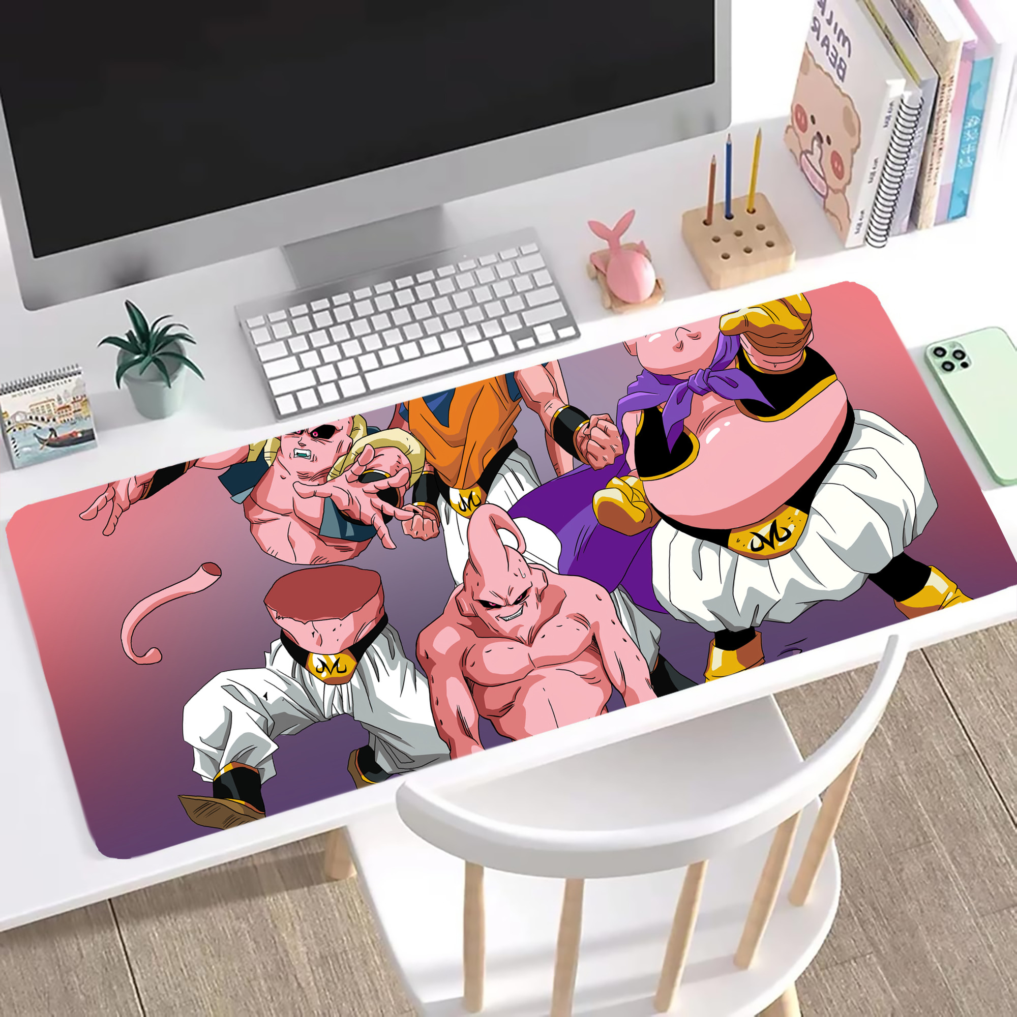 （画像用） ドラゴンボール DRAGON BALL ステッチ加工 大判デスクマット／滑り止めマウスパッド