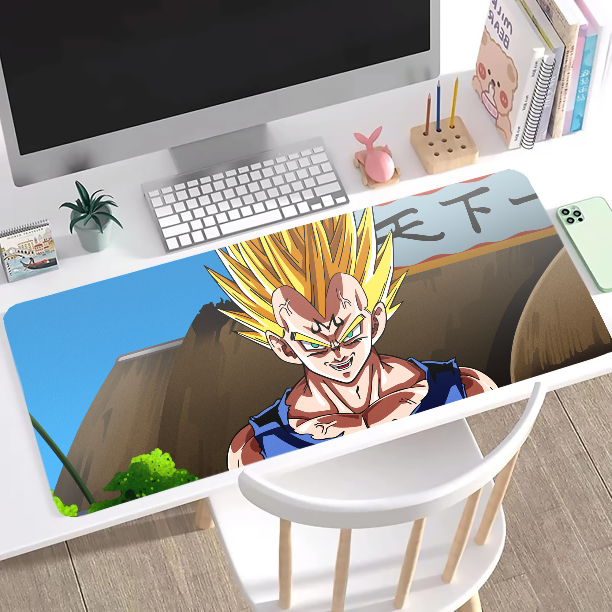 （画像用） ドラゴンボール DRAGON BALL ステッチ加工 大判デスクマット／滑り止めマウスパッド