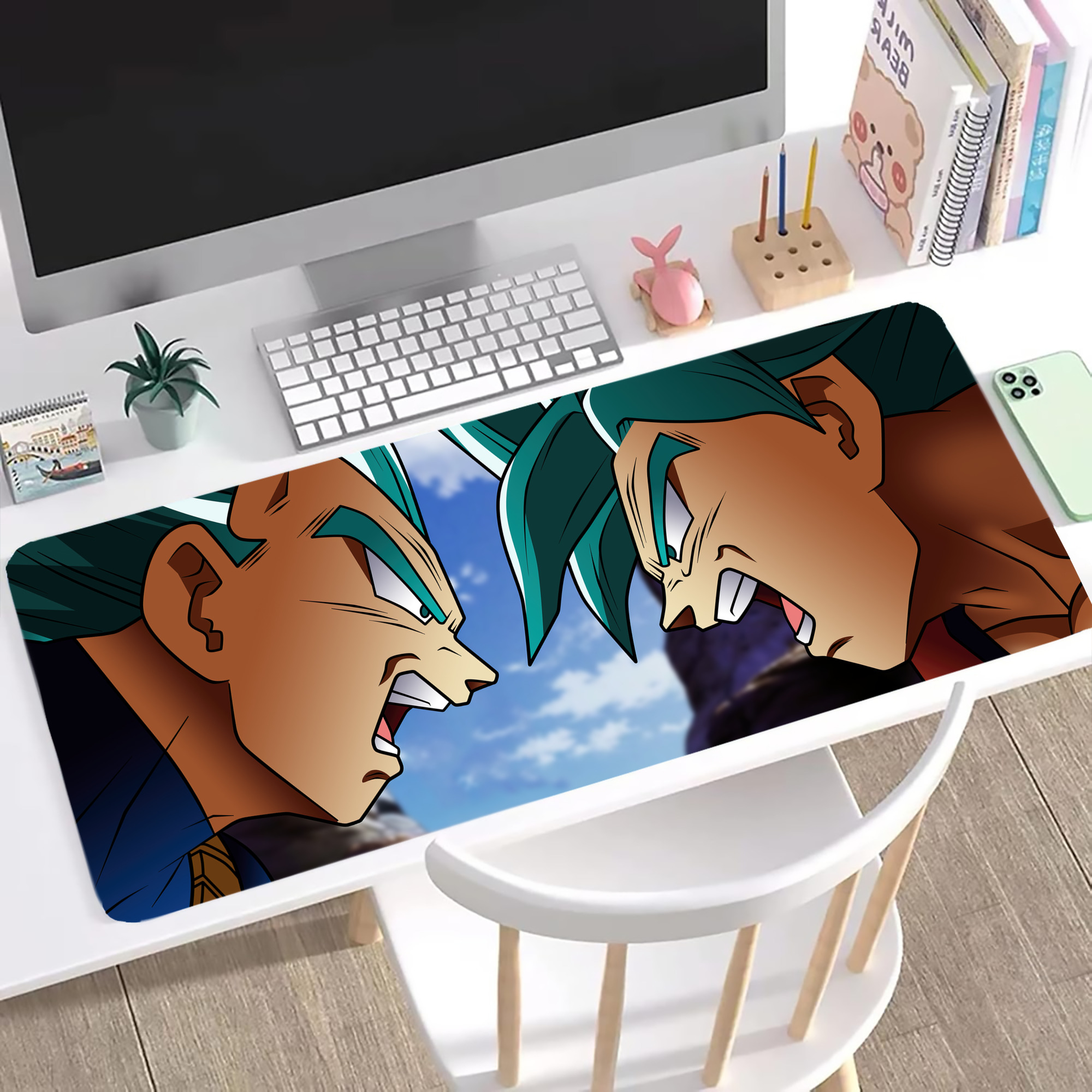 （画像用） ドラゴンボール DRAGON BALL ステッチ加工 大判デスクマット／滑り止めマウスパッド