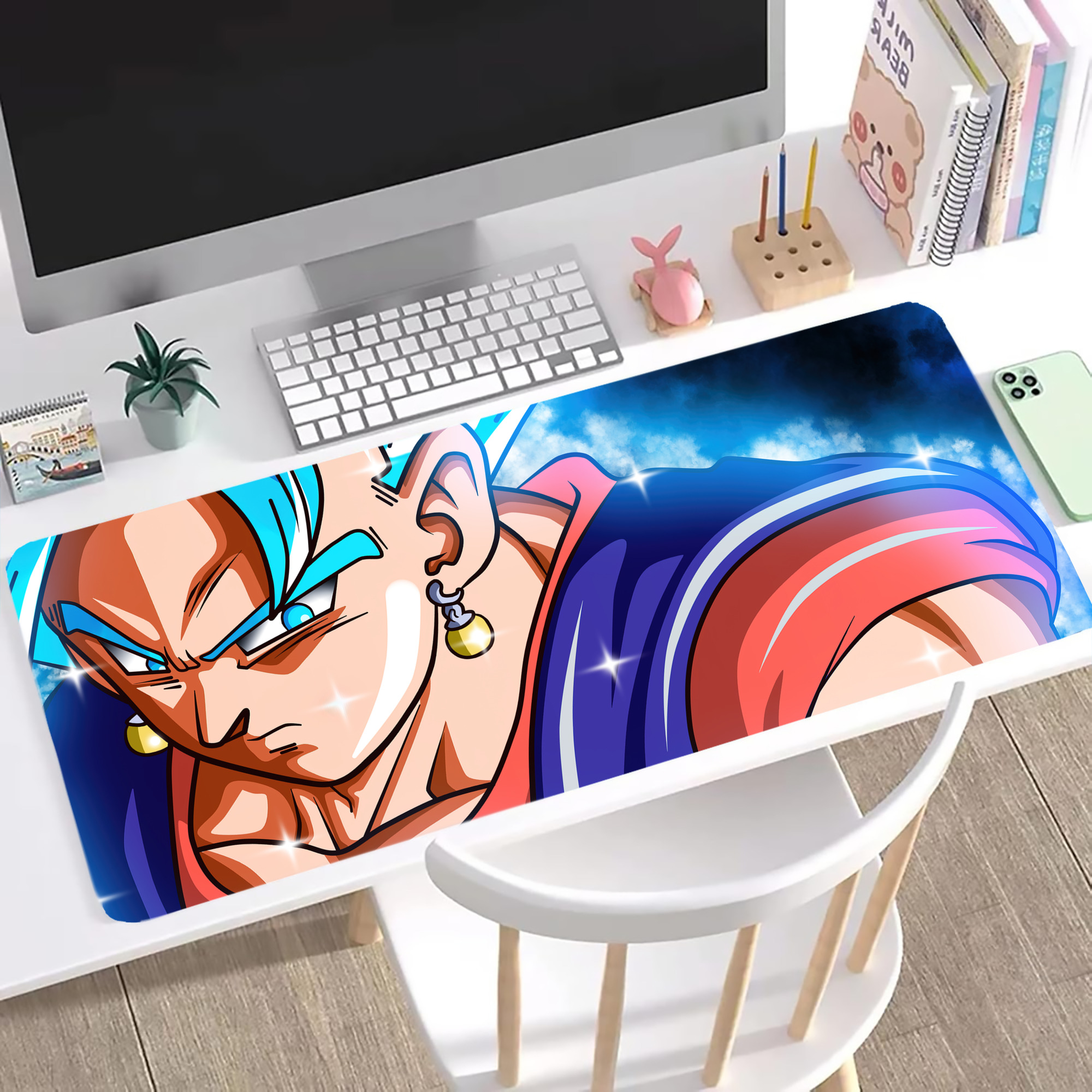 （画像用） ドラゴンボール DRAGON BALL ステッチ加工 大判デスクマット／滑り止めマウスパッド