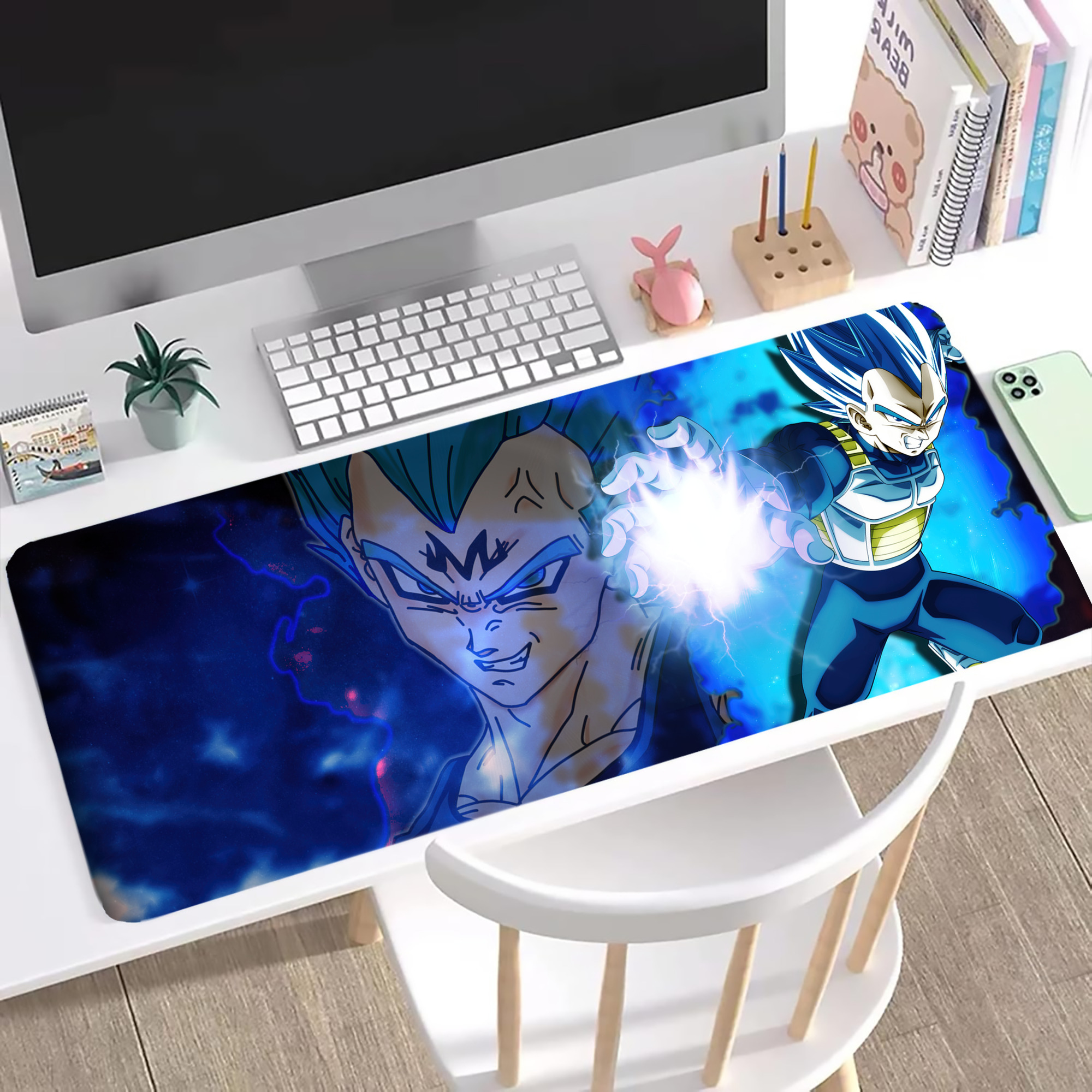 （画像用） ドラゴンボール DRAGON BALL ステッチ加工 大判デスクマット／滑り止めマウスパッド